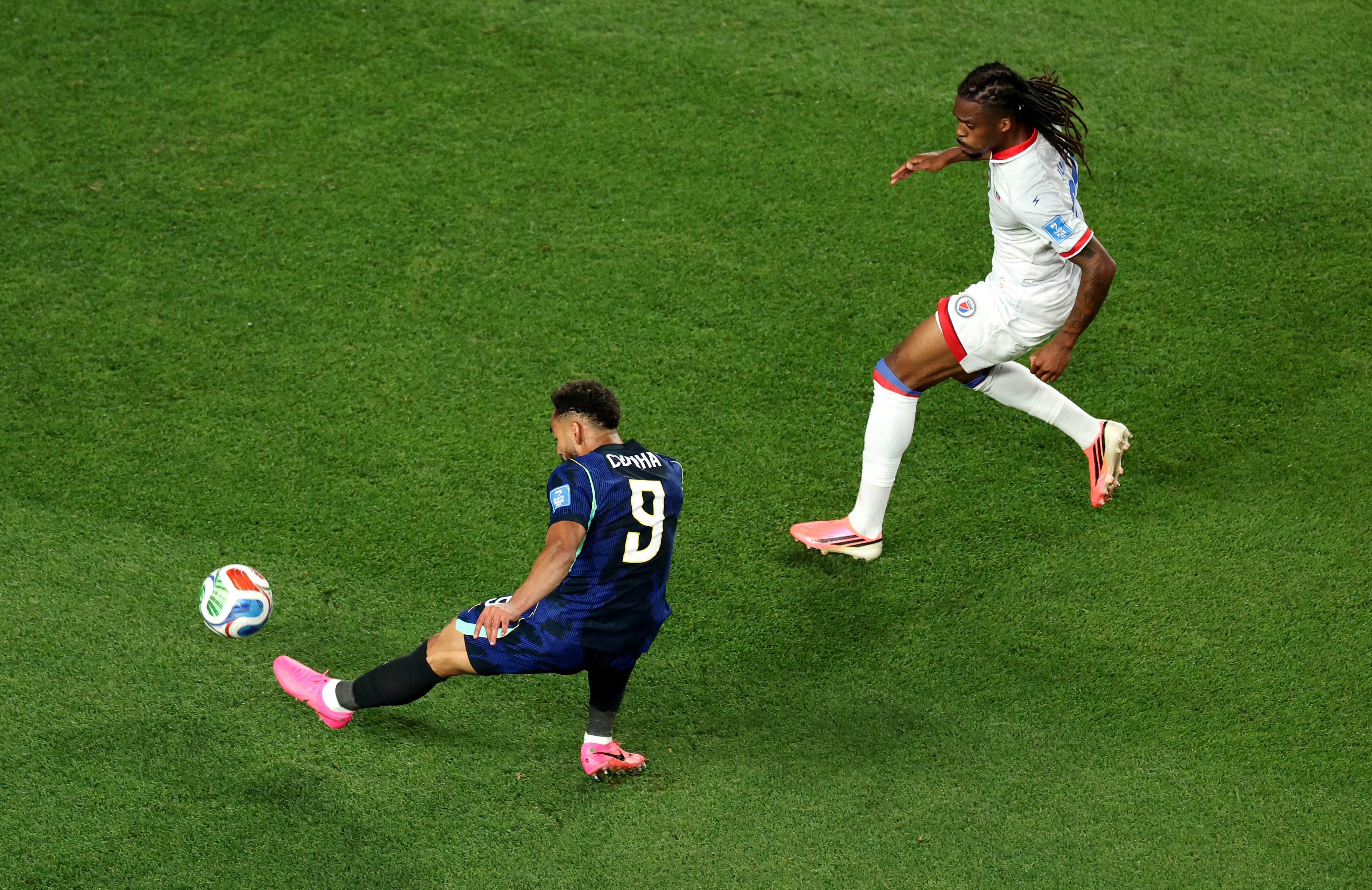 Cunha produced a superb finish with his weaker foot to give Brazil a second goal