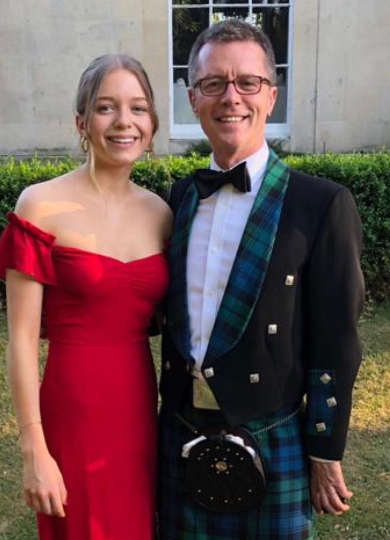 The presenter Nicky Campbell with his daughter Lilla in 2021