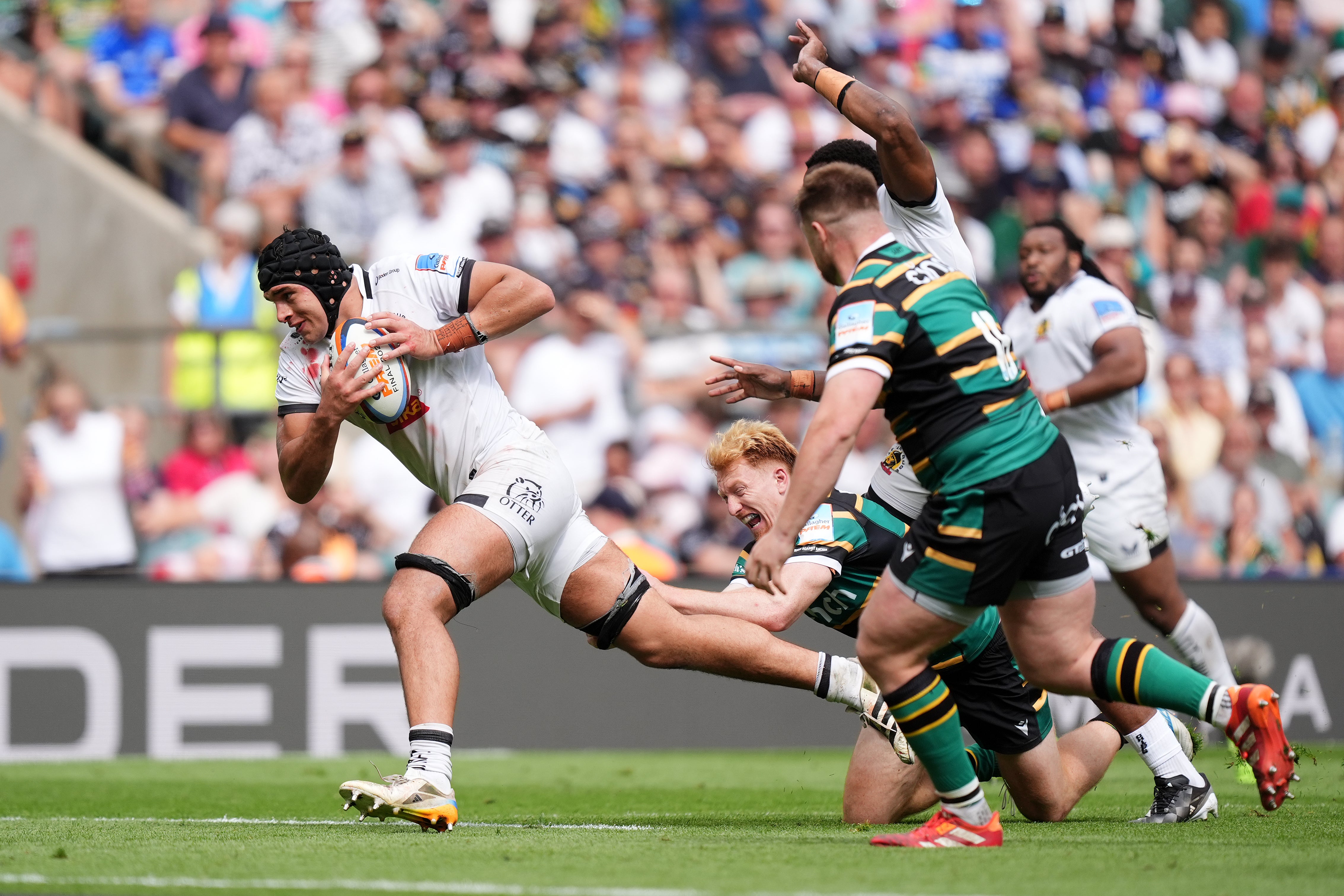 Dafydd Jenkins had an eventful period in the second half (PA)