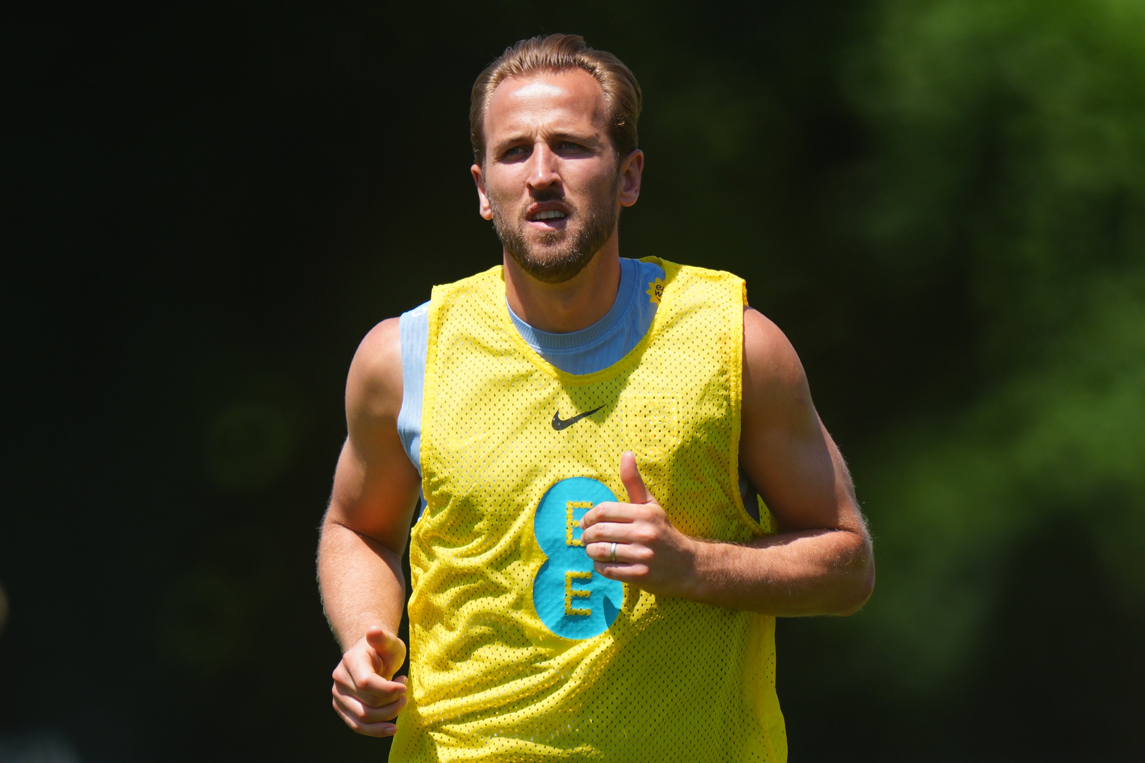 England's Harry Kane during a training session at Swope Soccer Village, Kansas City