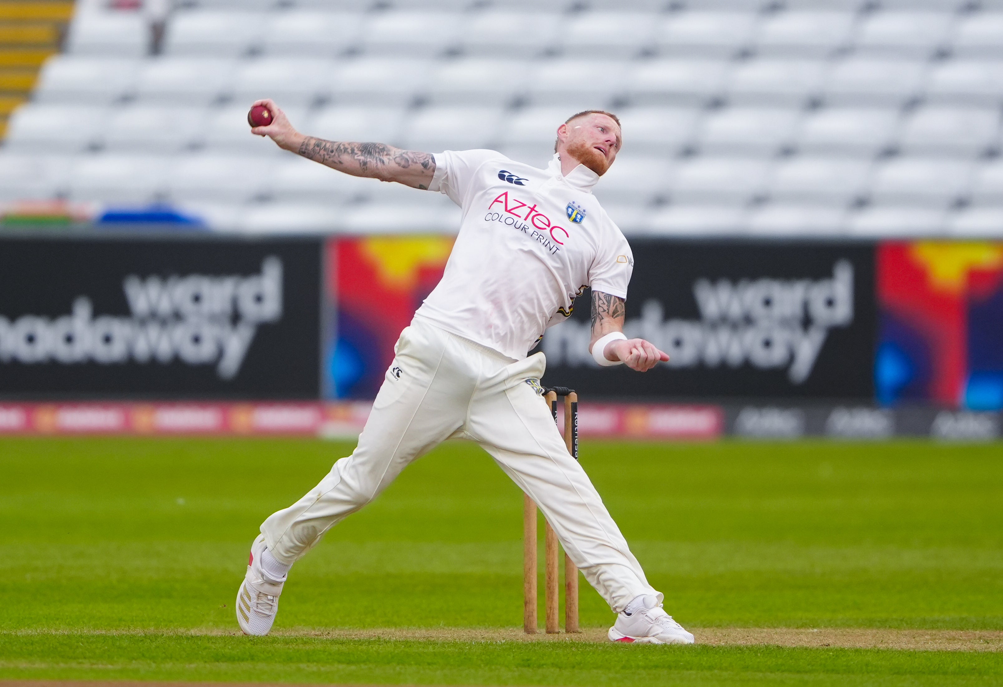 Ben Stokes in action for Durham on Friday (Owen Humphreys/PA)