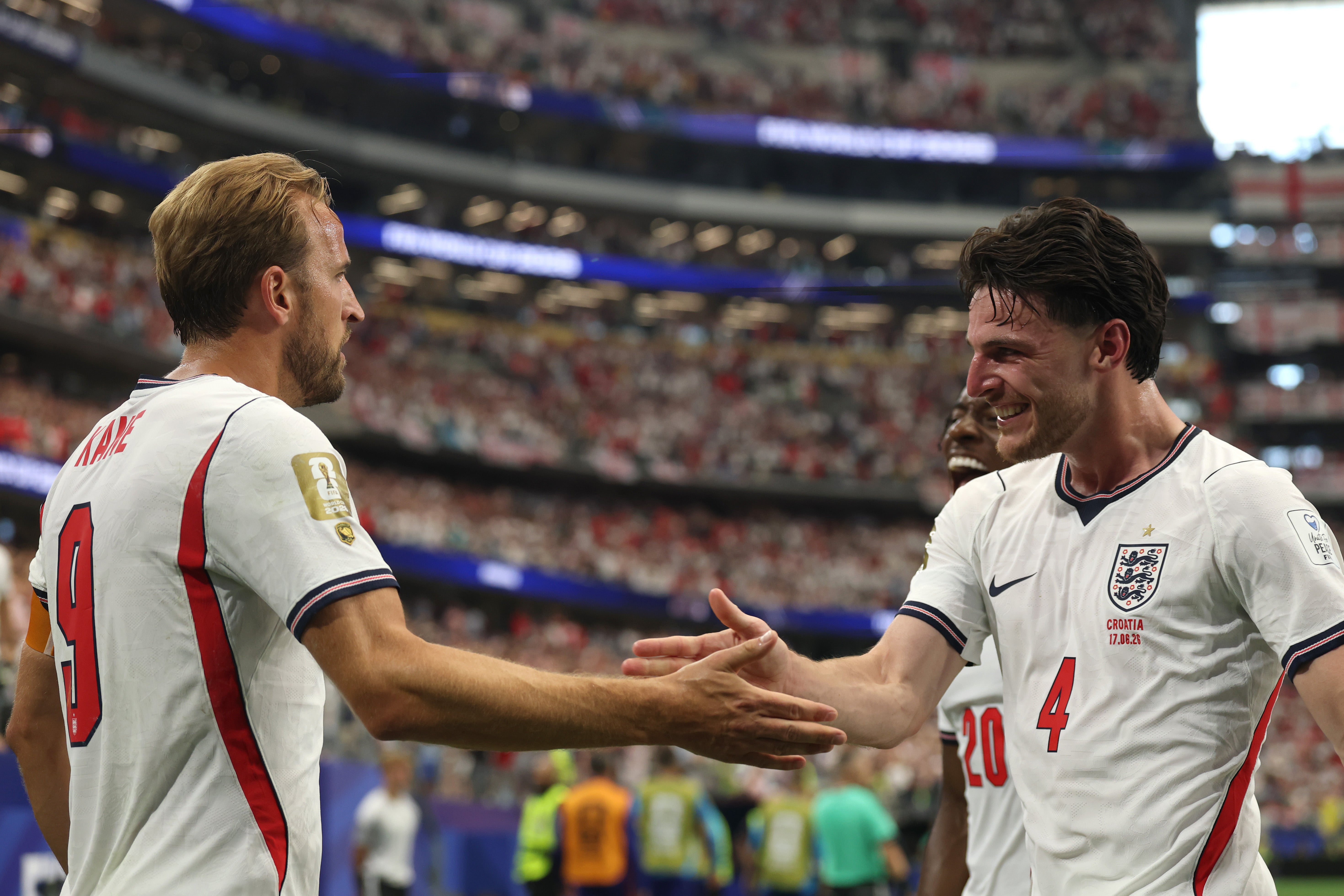 Rice's corner led to Harry Kane's second goal against Croatia (Getty)