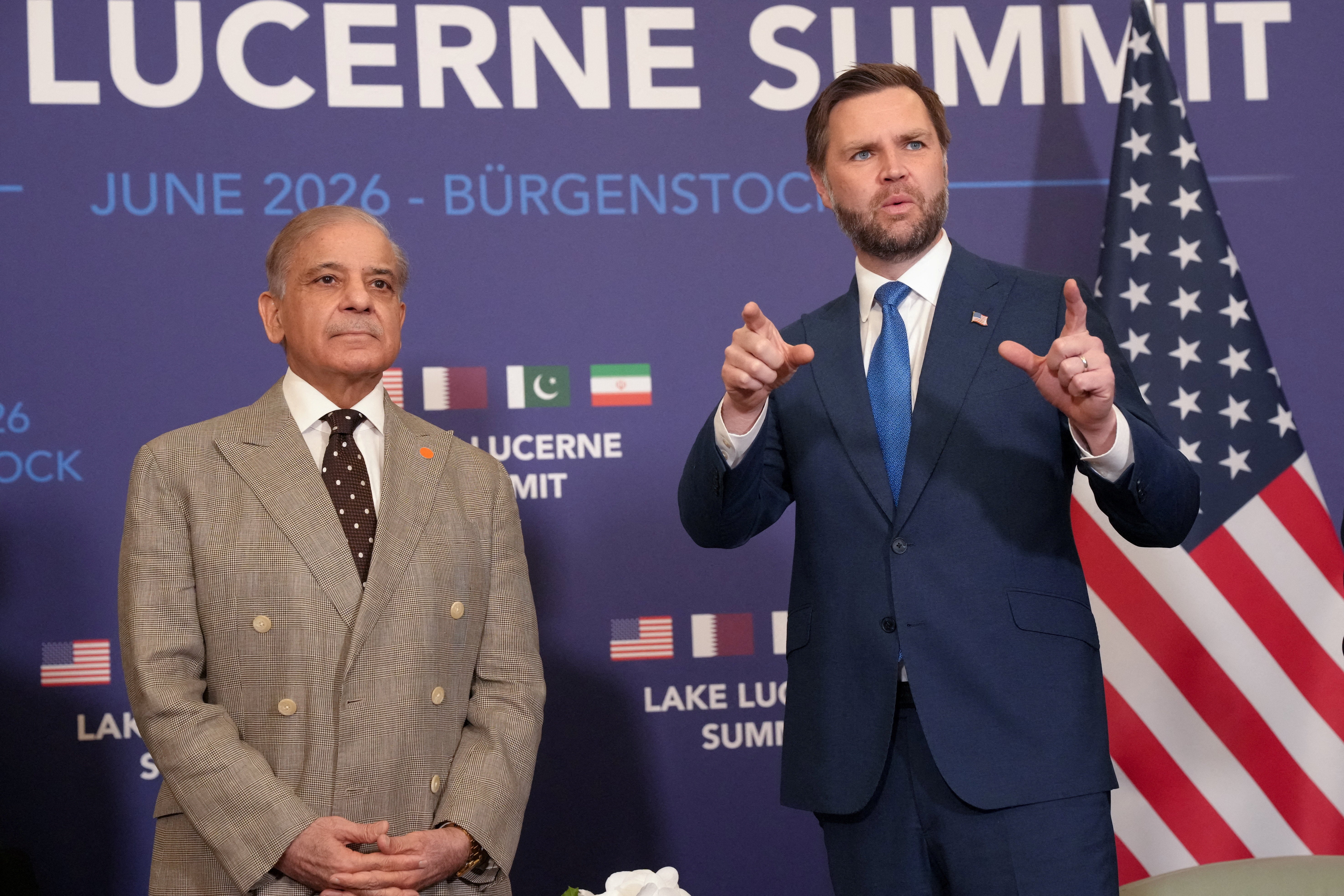 US Vice President JD Vance travelled to Switzerland on Sunday for negotiations with Iran