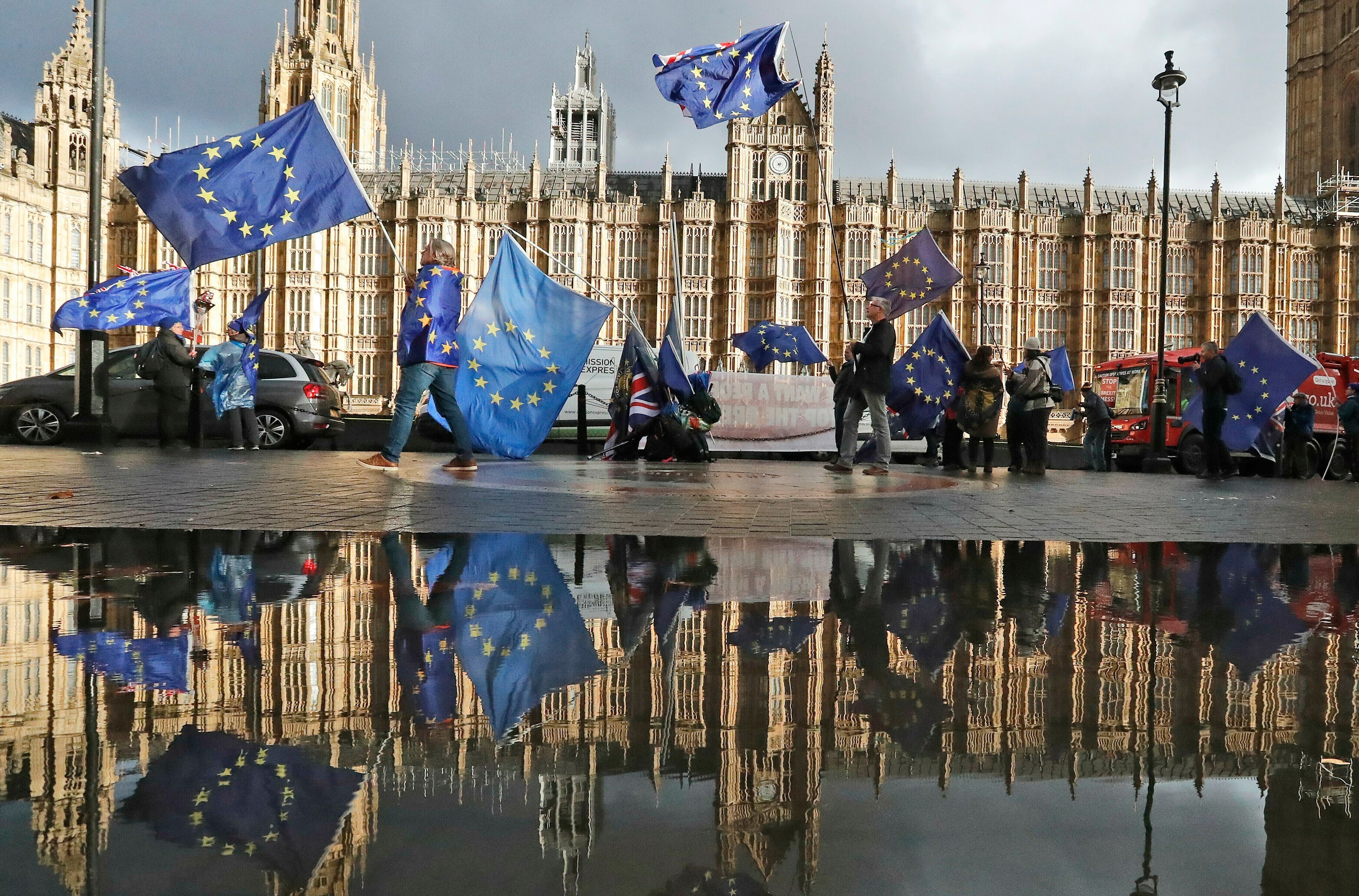 Britain Brexit Anniversary