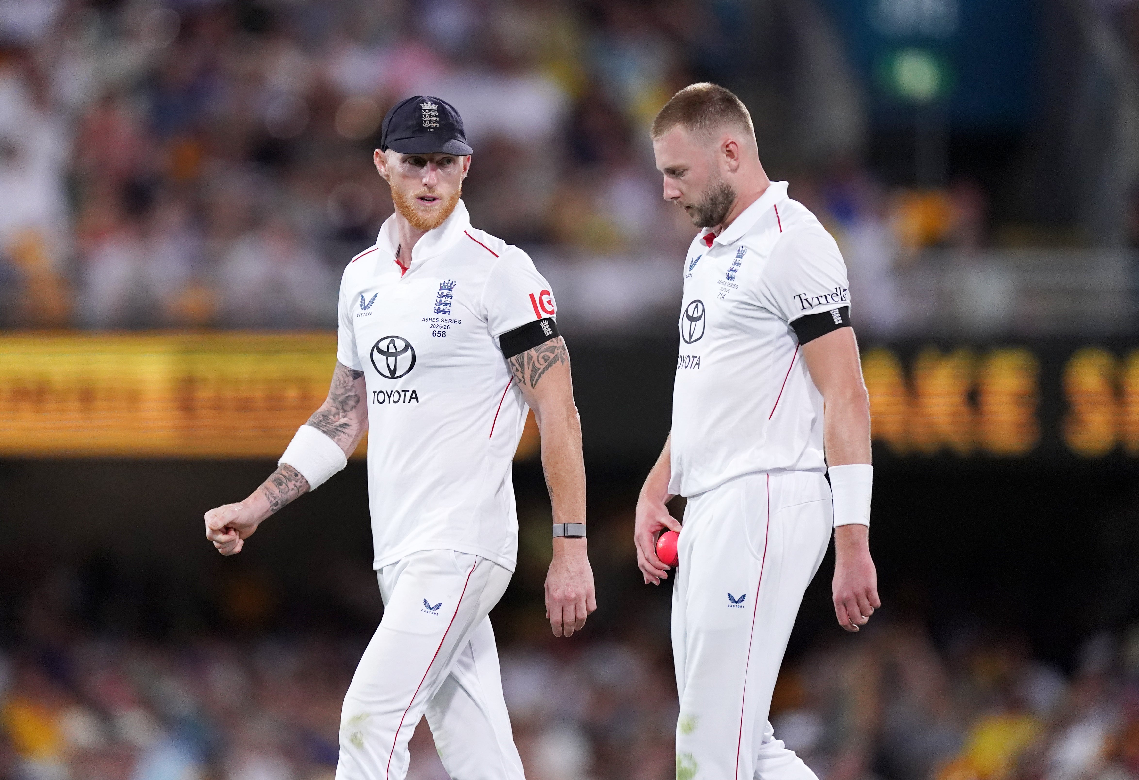 Ben Stokes and Gus Atkinson were both left out for the second Test (Robbie Stephenson/PA)