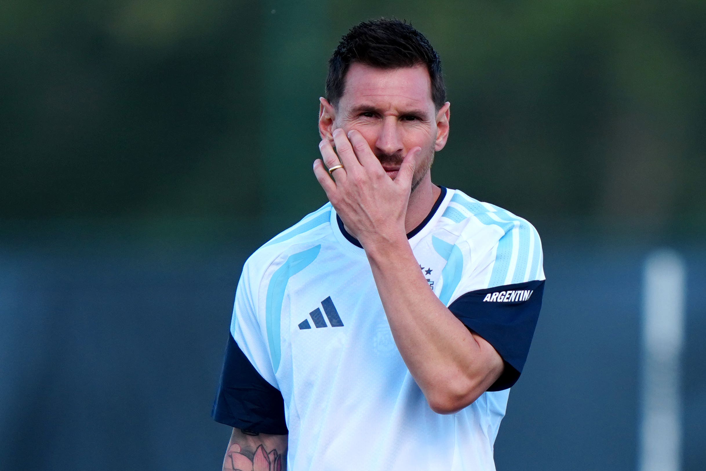 Lionel Messi can become the all-time World Cup goalscorer when Argentina face Austria (PA Wire)