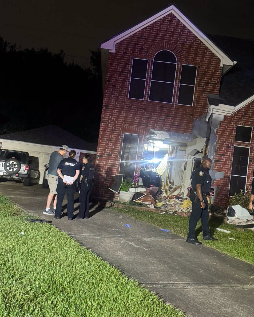 The Tesla crashed into the kids' playroom, Jennifer Barbour said