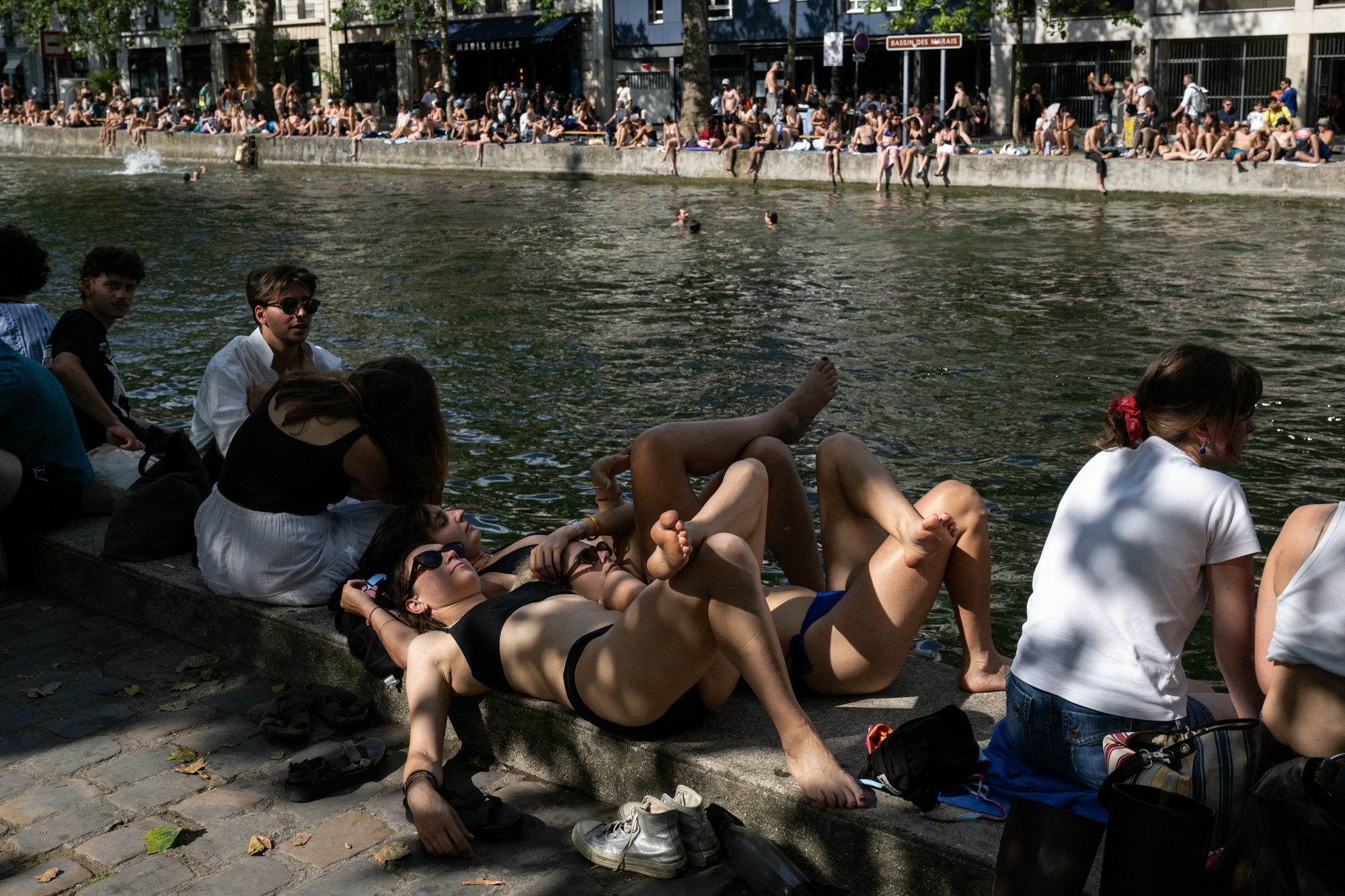 France officials announced the highest heatwave warning Sunday as temperatures reach scorching levels