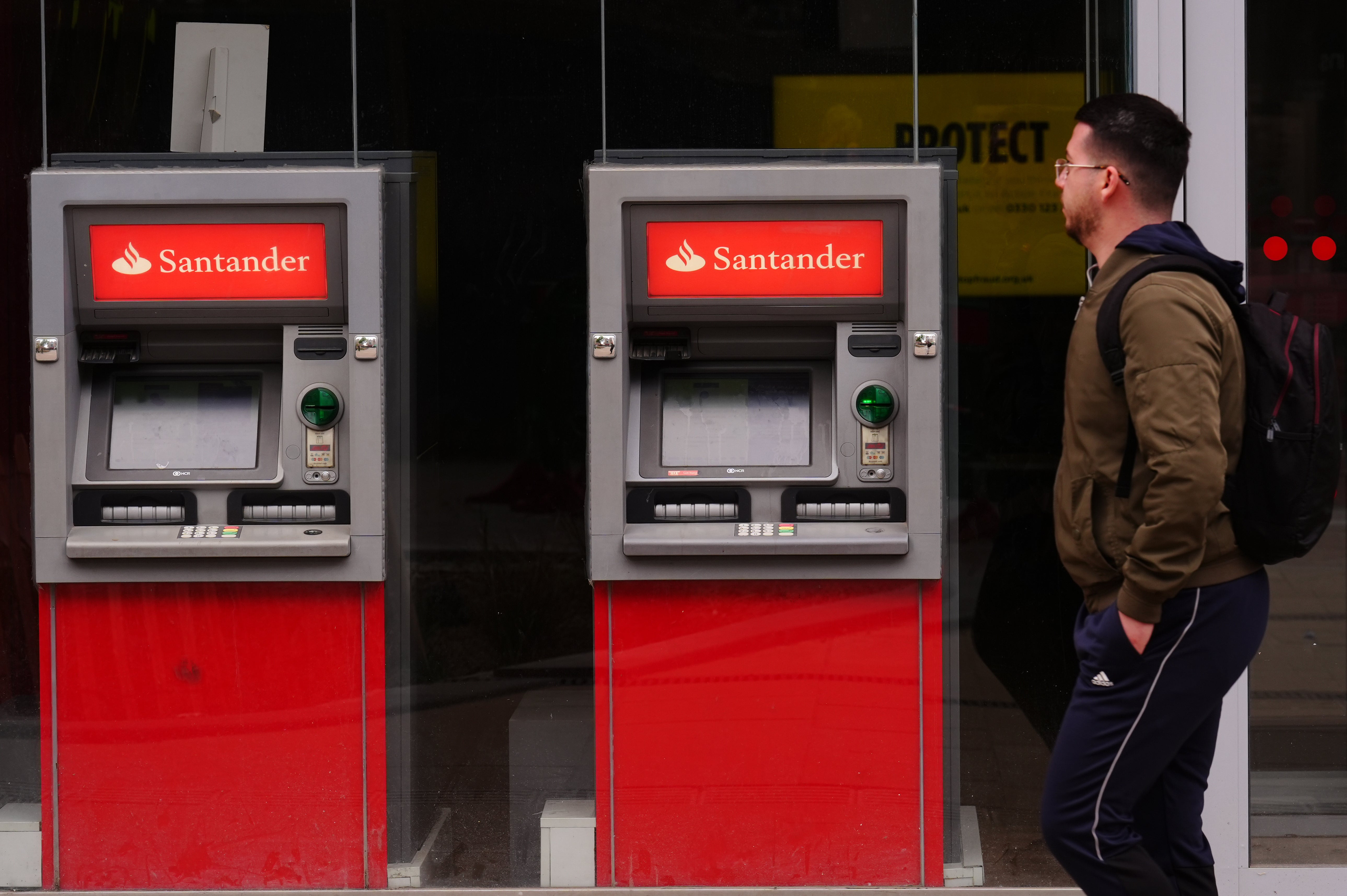 Santander said AI is already ‘helping us improve how we work’ (PA)