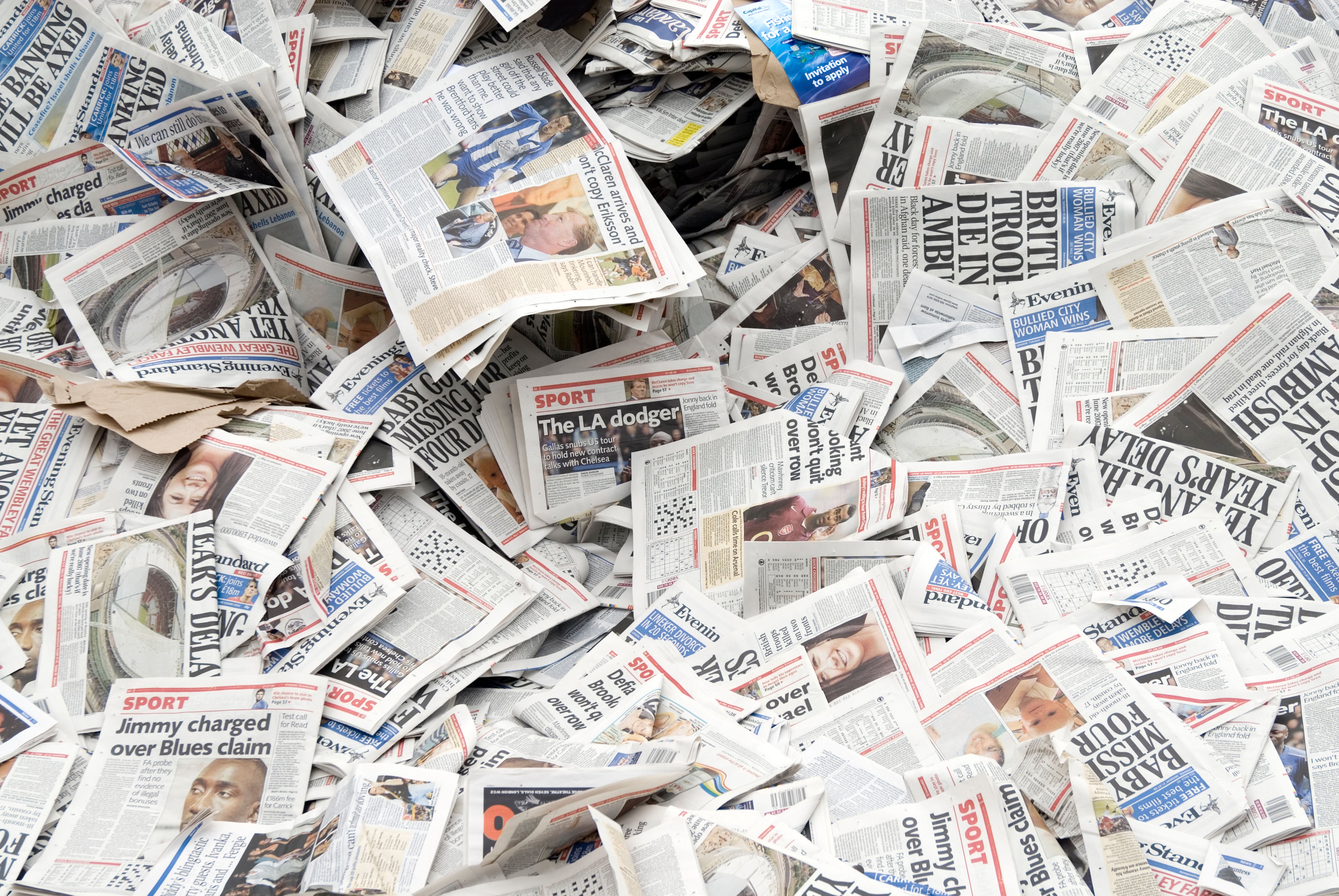 Dig some old newspapers out of the recycling bin (Alamy/PA)