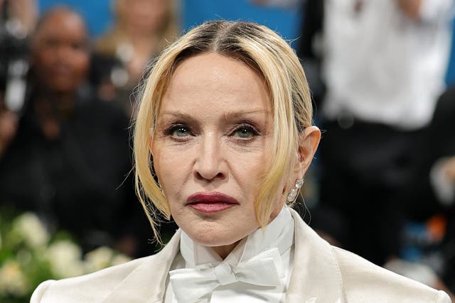 <p>Madonna fotografiada en mayo de 2025</p>