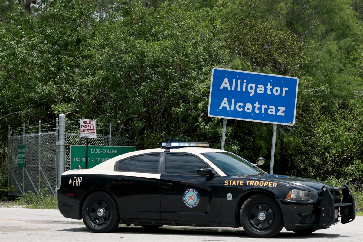 Florida officials say ‘Alligator Alcatraz’ has been emptied because a hurricane could level the facility