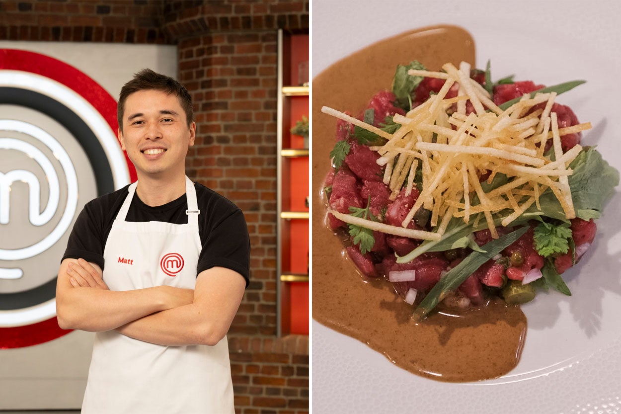 Matt Willett's luxurious twist on steak frites proved a hit with the judges