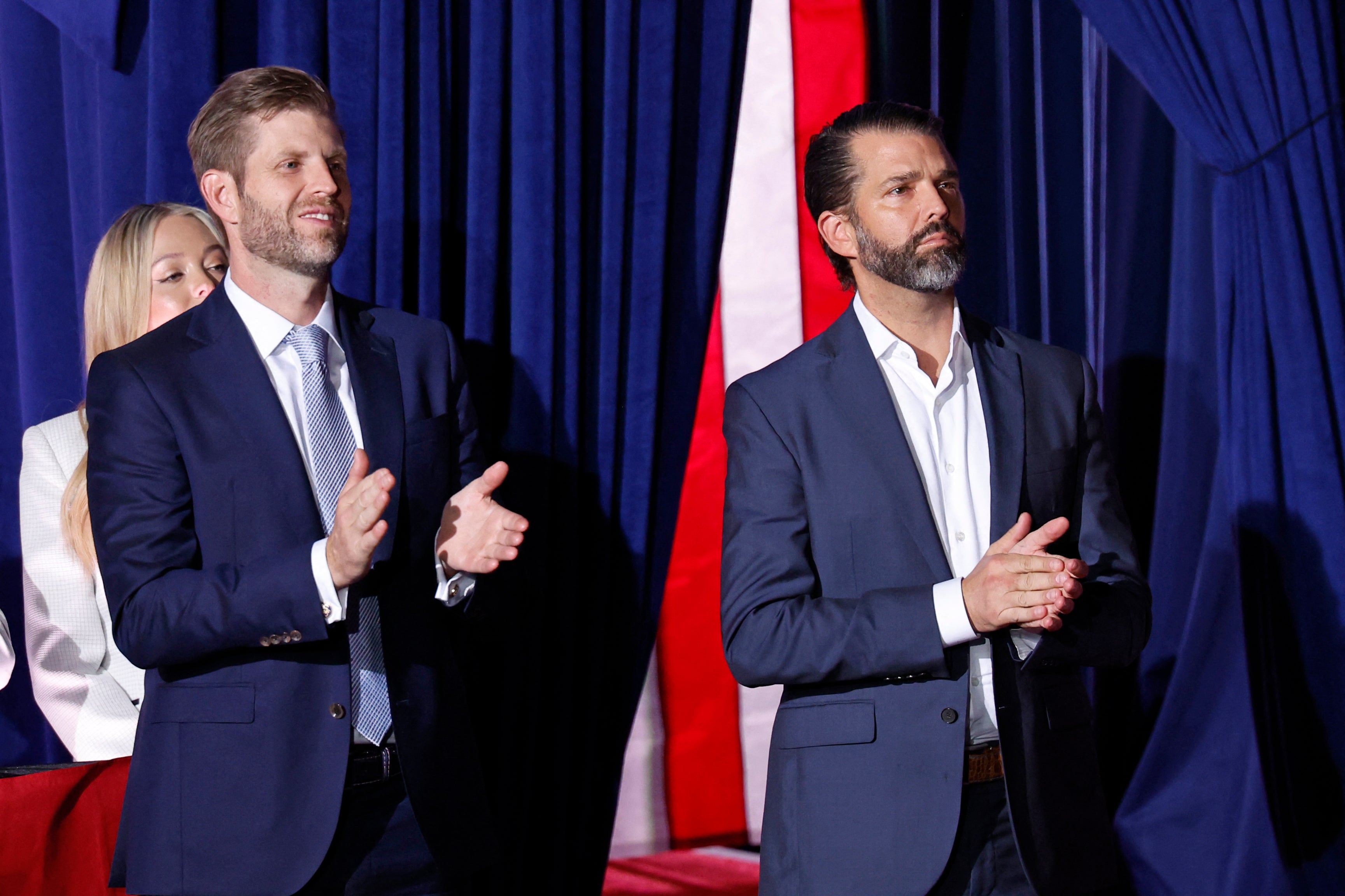 Donald Trump Jr (right) handles his father’s revocable trust, which holds the president’s portfolio, in addition to other business ventures outside of the Trump Organization
