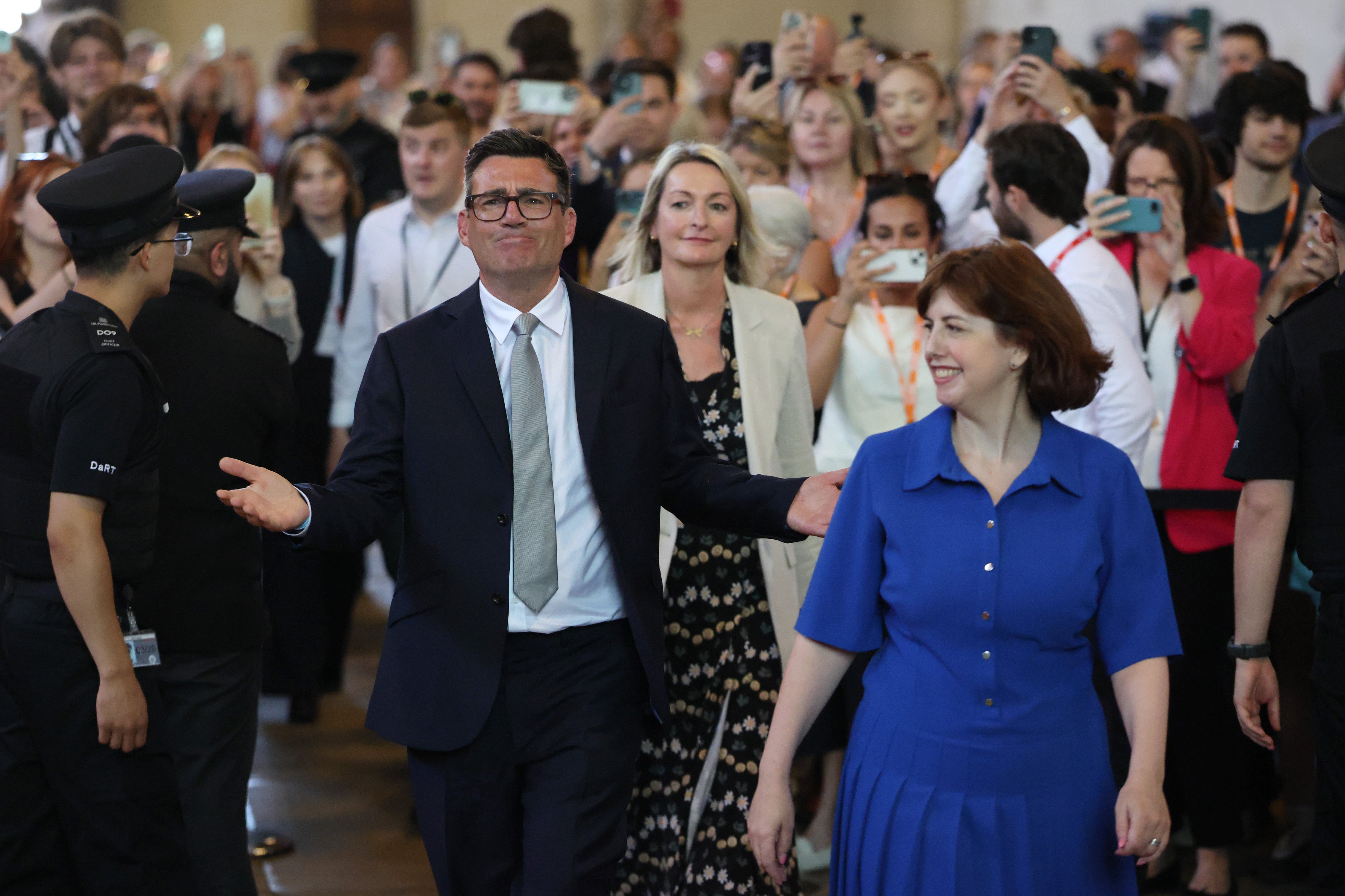 Andy Burnham, Labour MP for Makerfield after his swearing-in at the Houses of Parliament