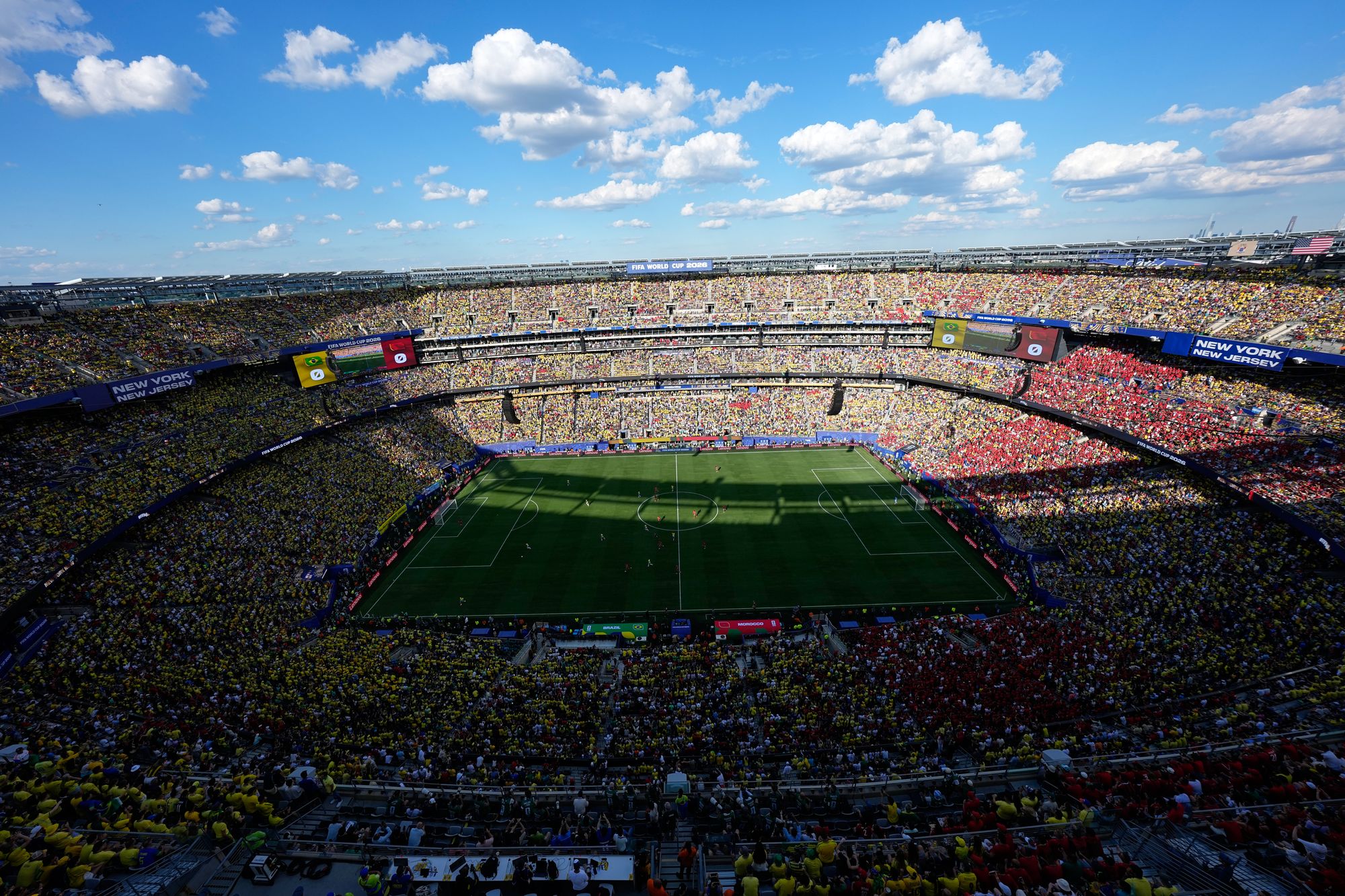 Kickoff at the open-air venue, which opened in 2010 and seats about 80,000, is scheduled for 8 pm EDT