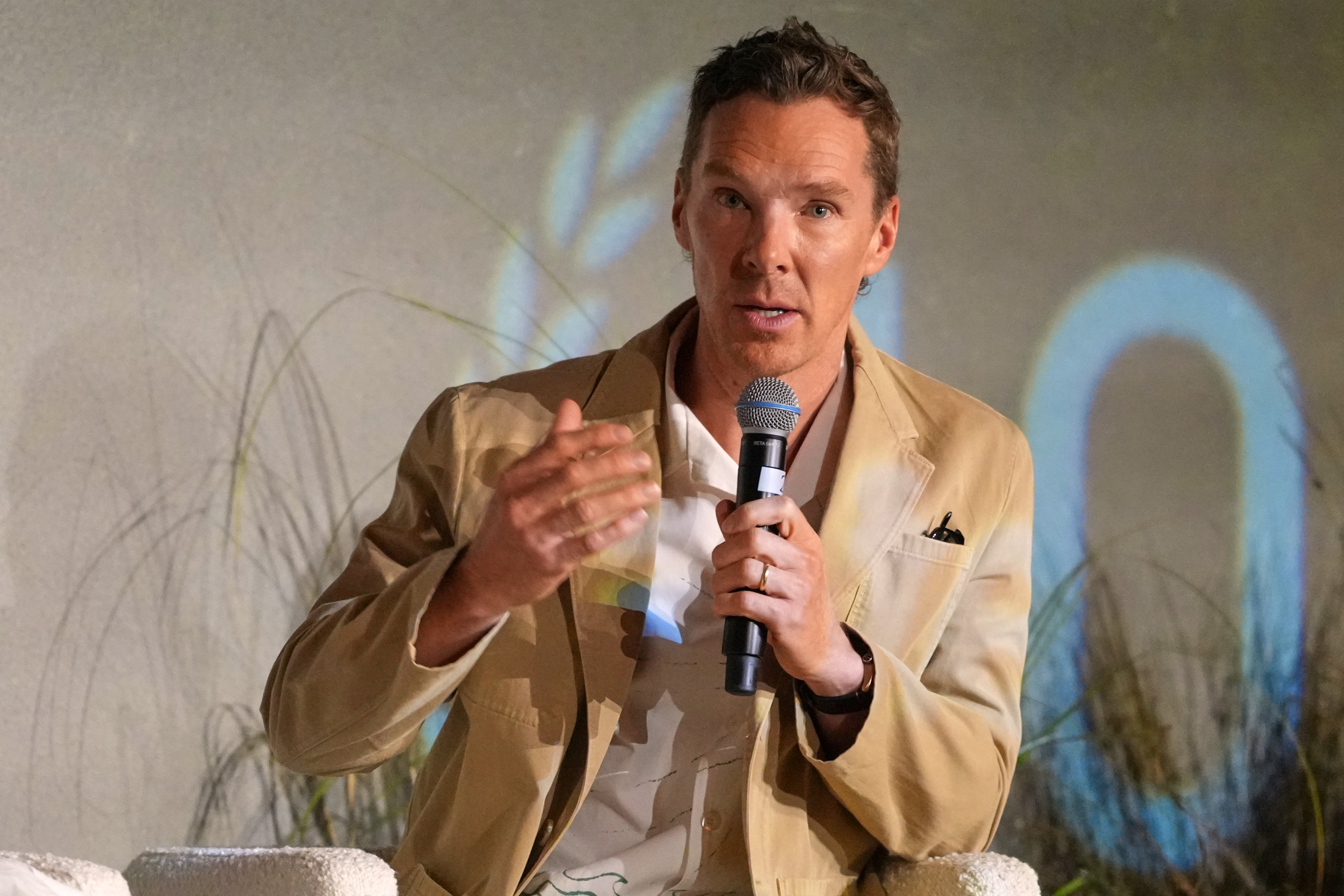 Benedict Cumberbatch speaking at the forum (Kirsty Wigglesworth/PA)
