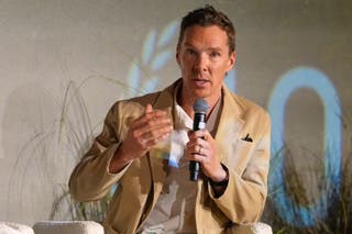 Benedict Cumberbatch speaking at the forum (Kirsty Wigglesworth/PA)