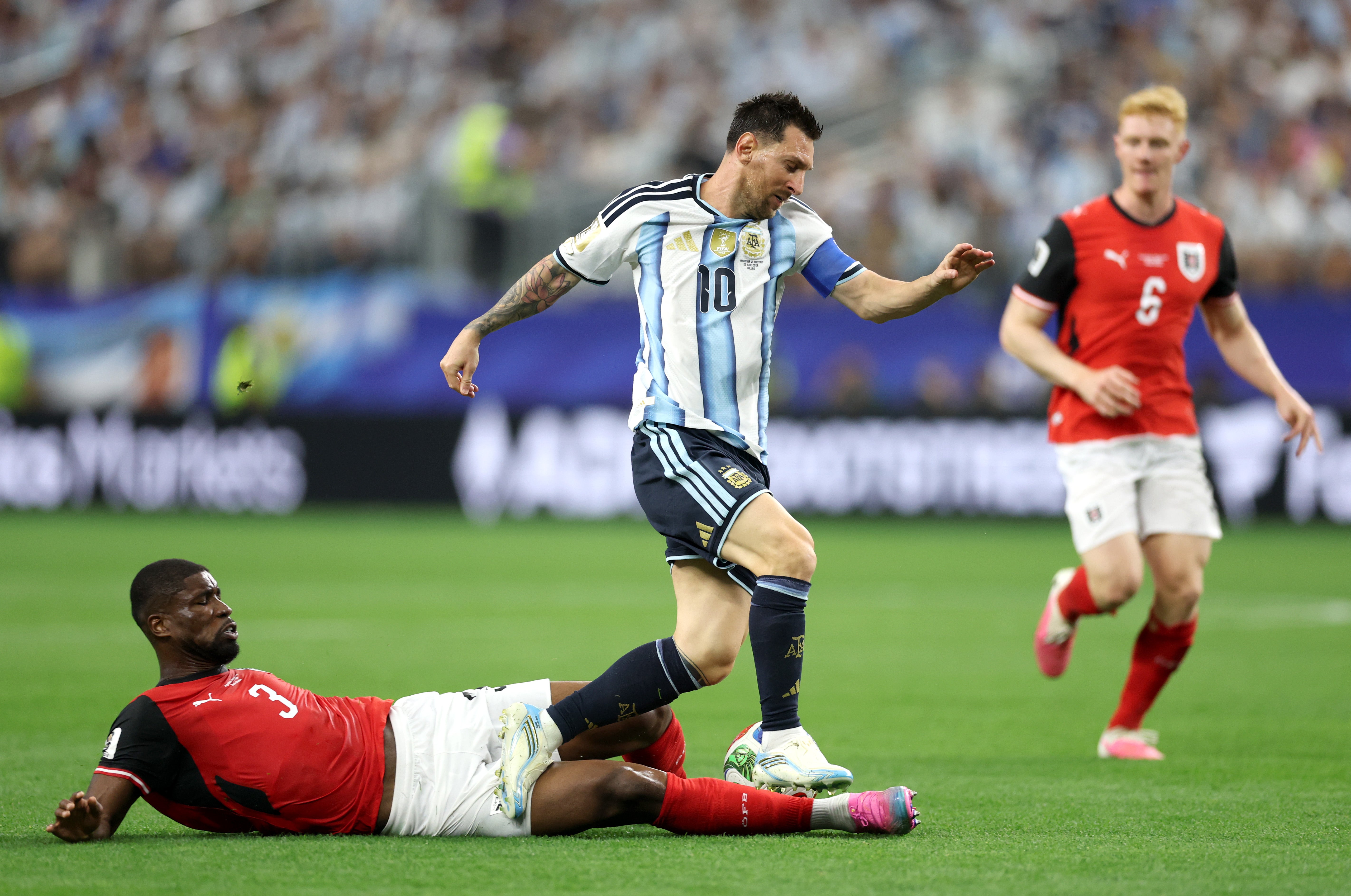 Lionel Messi breaks World Cup scoring record in Argentina v Austria