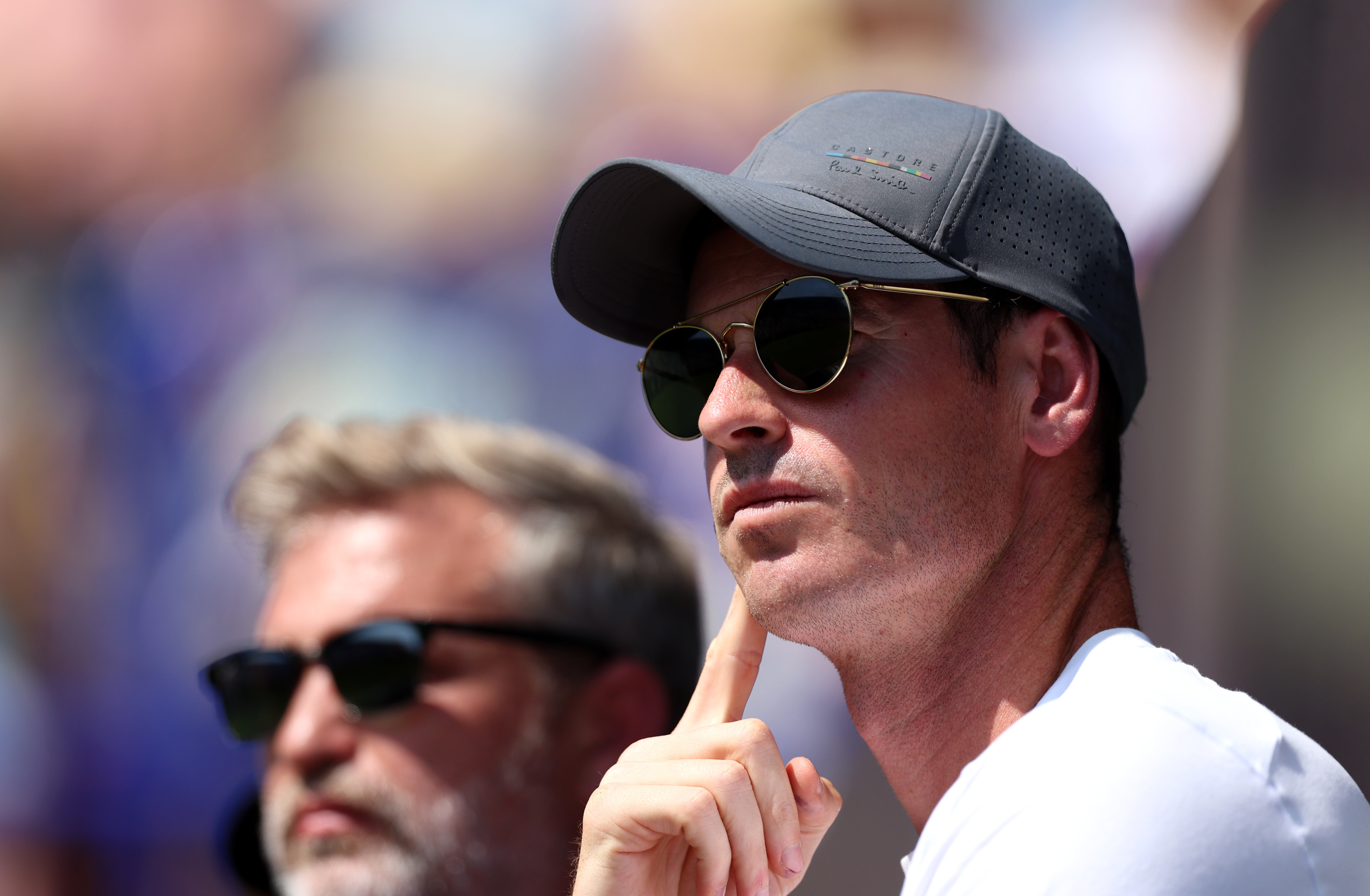 Andy Murray watched Draper in action at Eastbourne (Steven Paston/PA)
