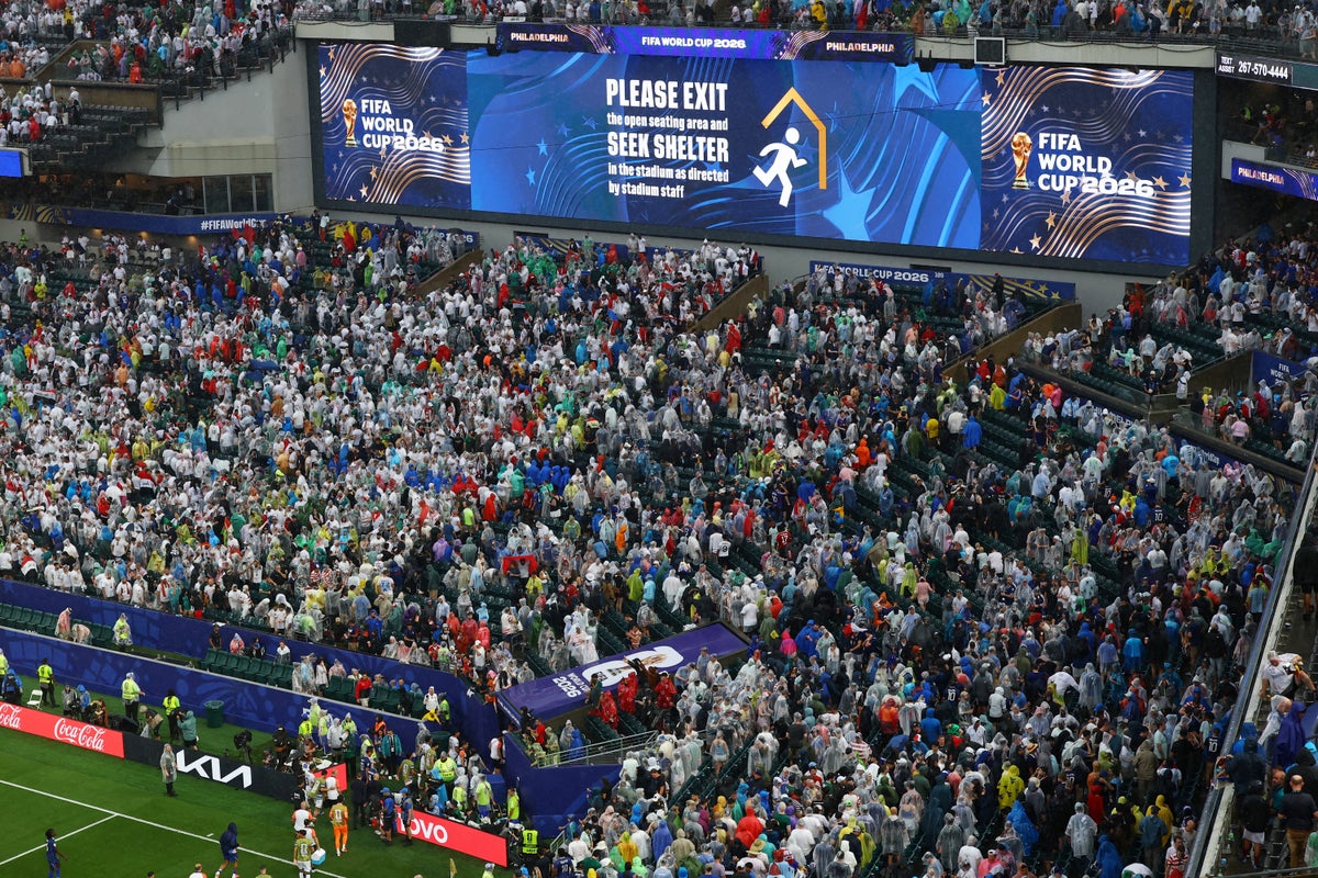 France v Iraq delayed due to lightning as Fifa action World Cup 2026 weather protocol