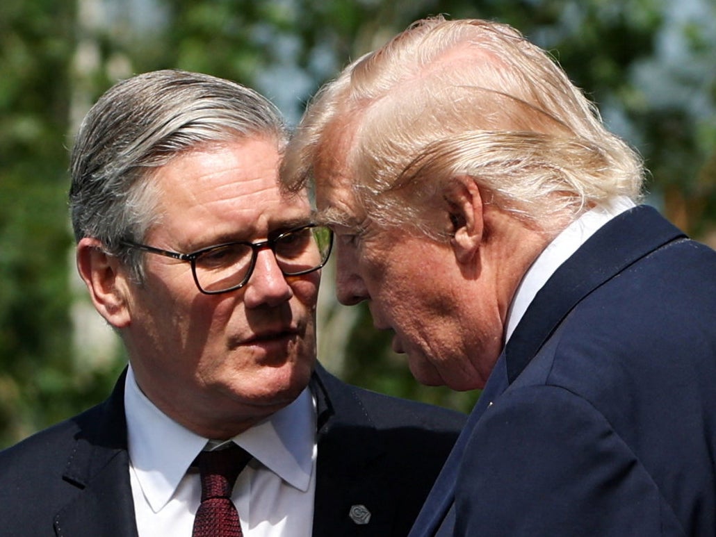 The prime minister (left) has had a fraught relationship with Donald Trump (Isabel Infantes/PA)