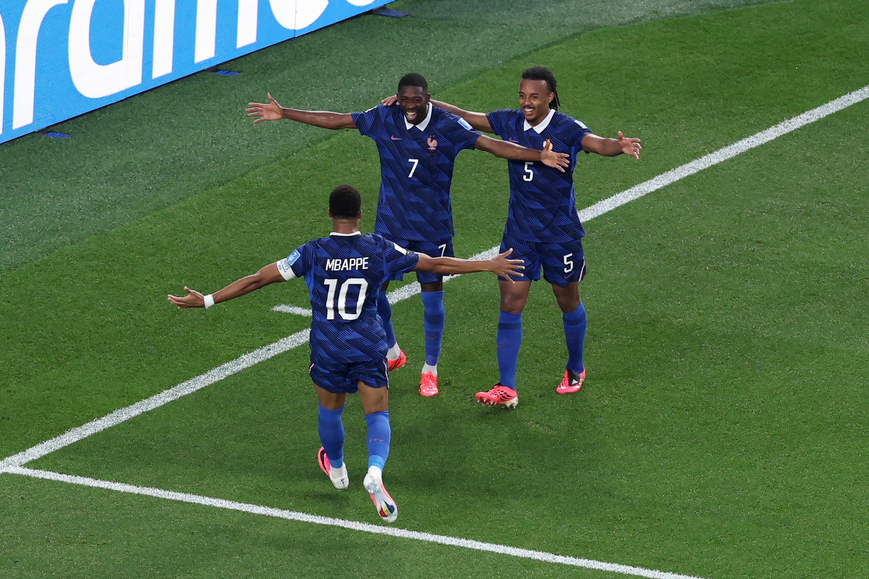 France’s forward line have exploited space superbly (Getty)