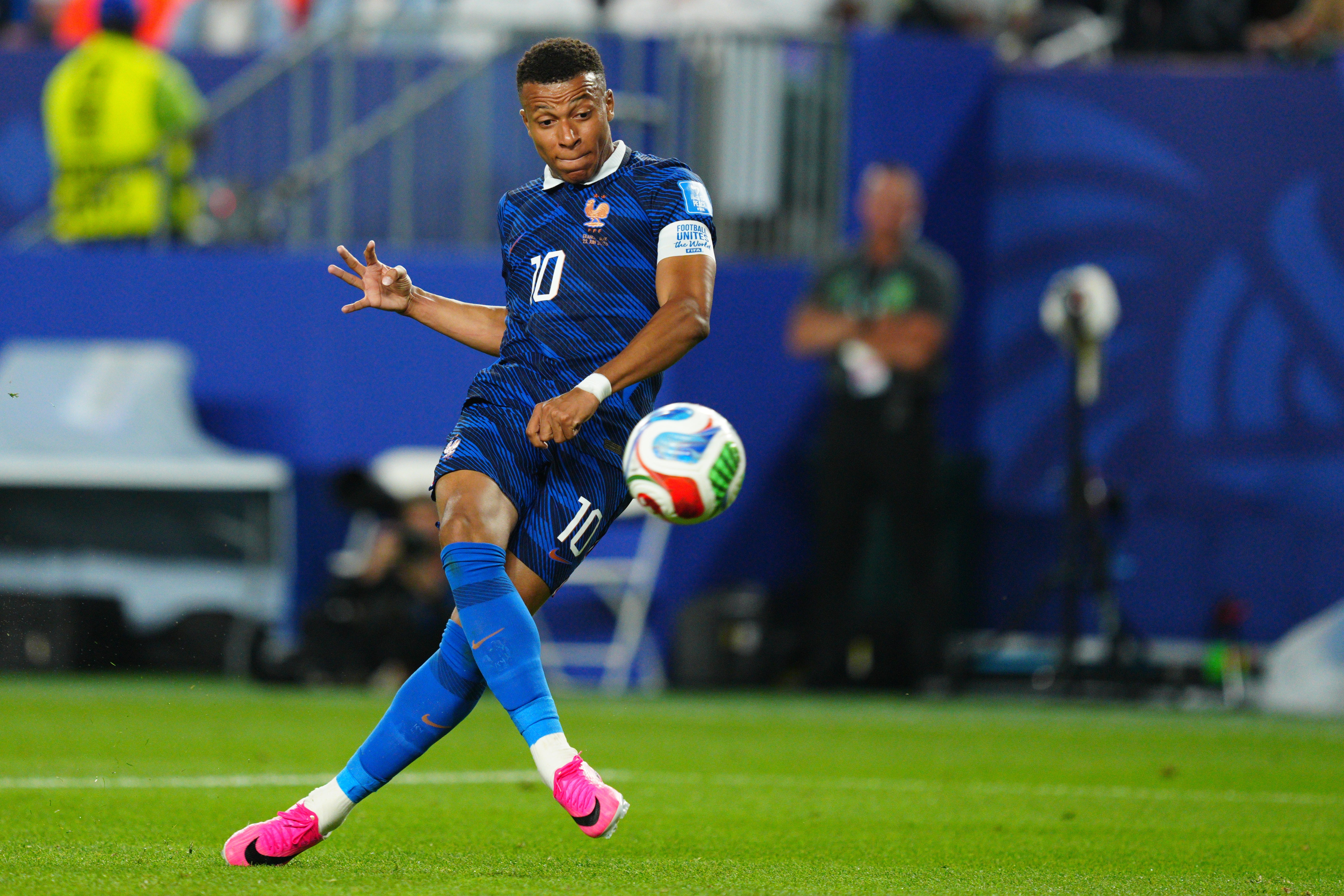 Mbappe had chances to complete his hat-trick but could only fire wide and straight at Ahmed Basil