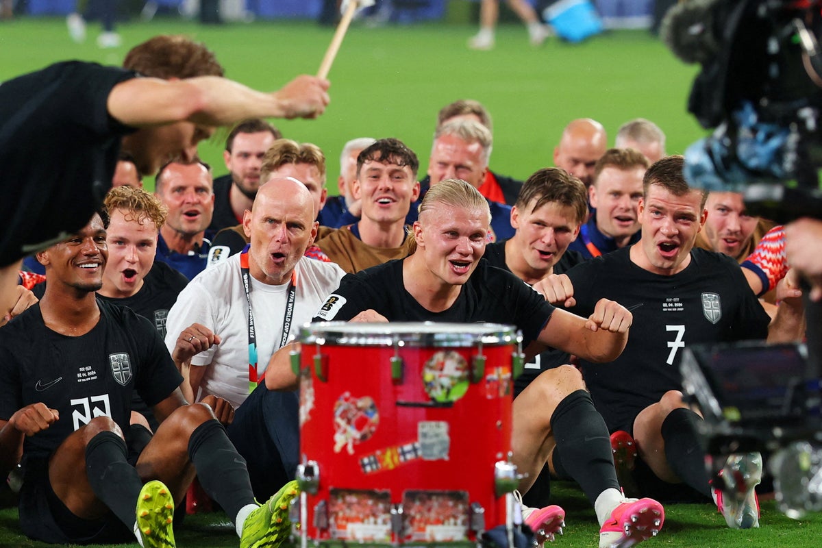 Erling Haaland leads iconic Norway celebration after double downs Senegal to secure World Cup progress – UK Times