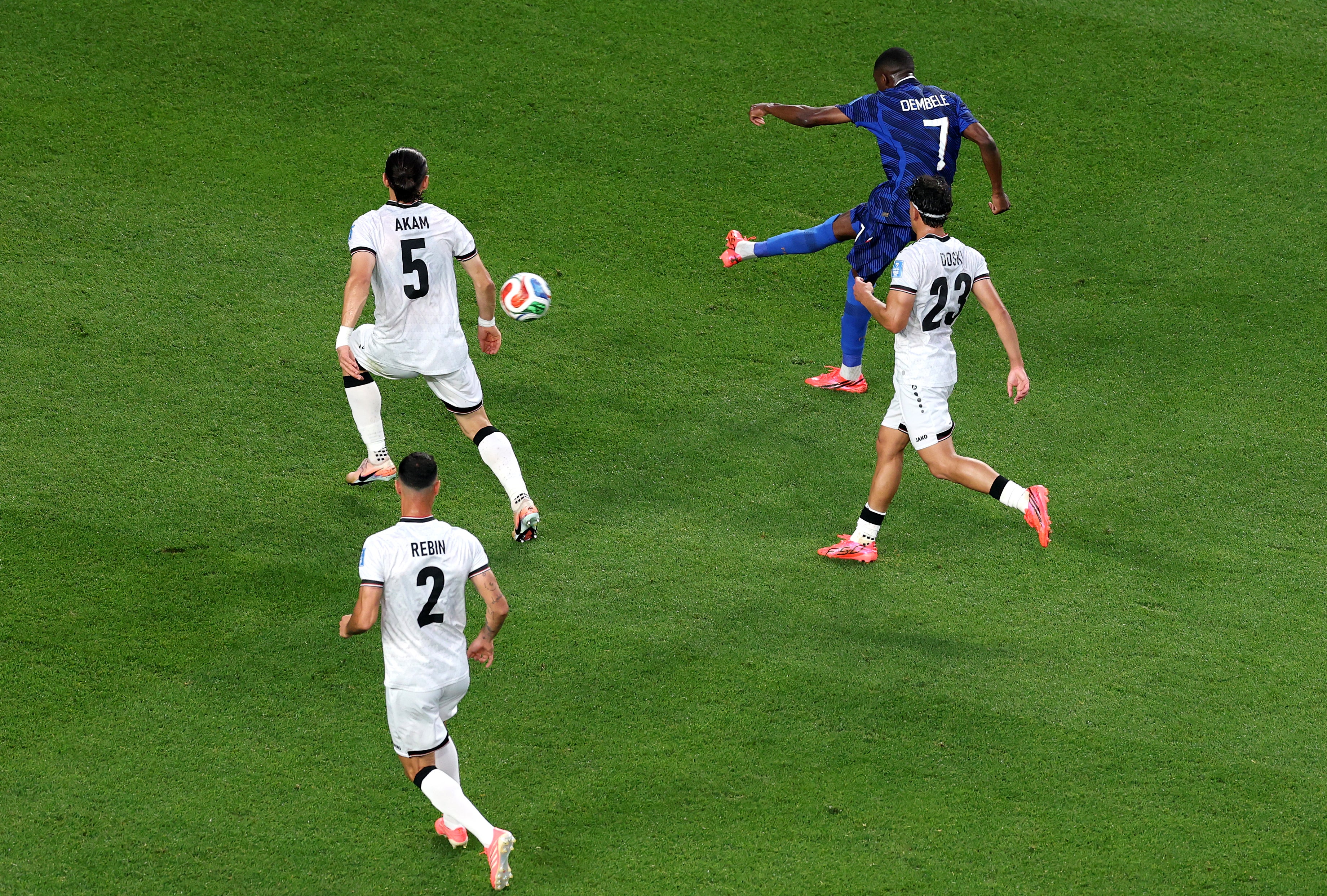 Dembele’s goal illustrated the role that both himself and Olise will have to play in France’s success this summer