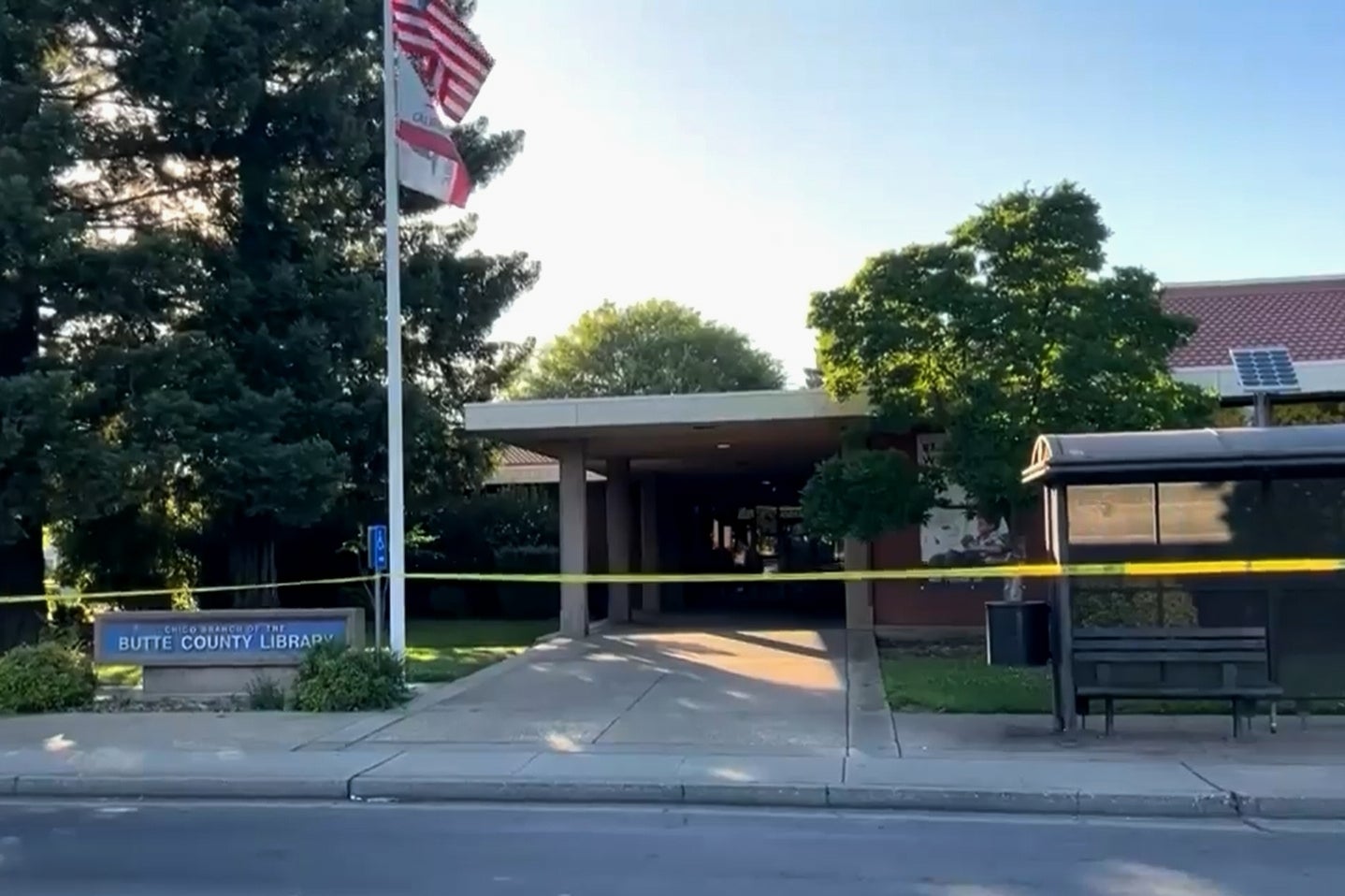 Law enforcement are investigating a shooting at a library in Northern California on Monday that left two people dead
