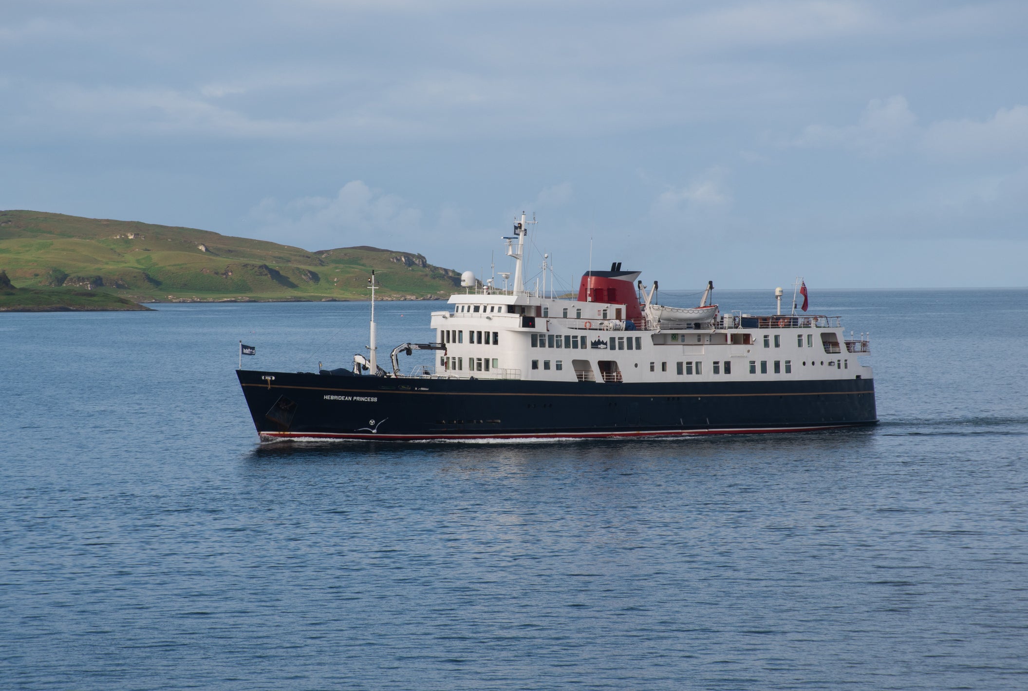 Crew member dies after falling off cruise ship in Hebrides