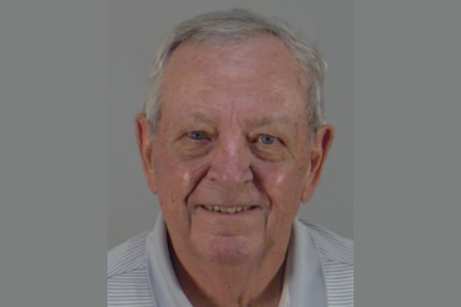 William Bosworth, 85, of Leesburg, Florida, was one of two men arrested last week after deputies say they raced at more than 100 mph in a 45 mph zone (Lake County Sheriff's Office)