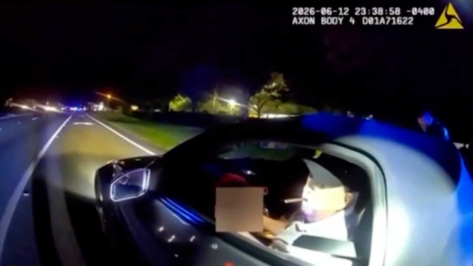 Bosworth smoked a cigarillo while speaking with deputies after the alleged incident (Lake County Sheriff's Office)
