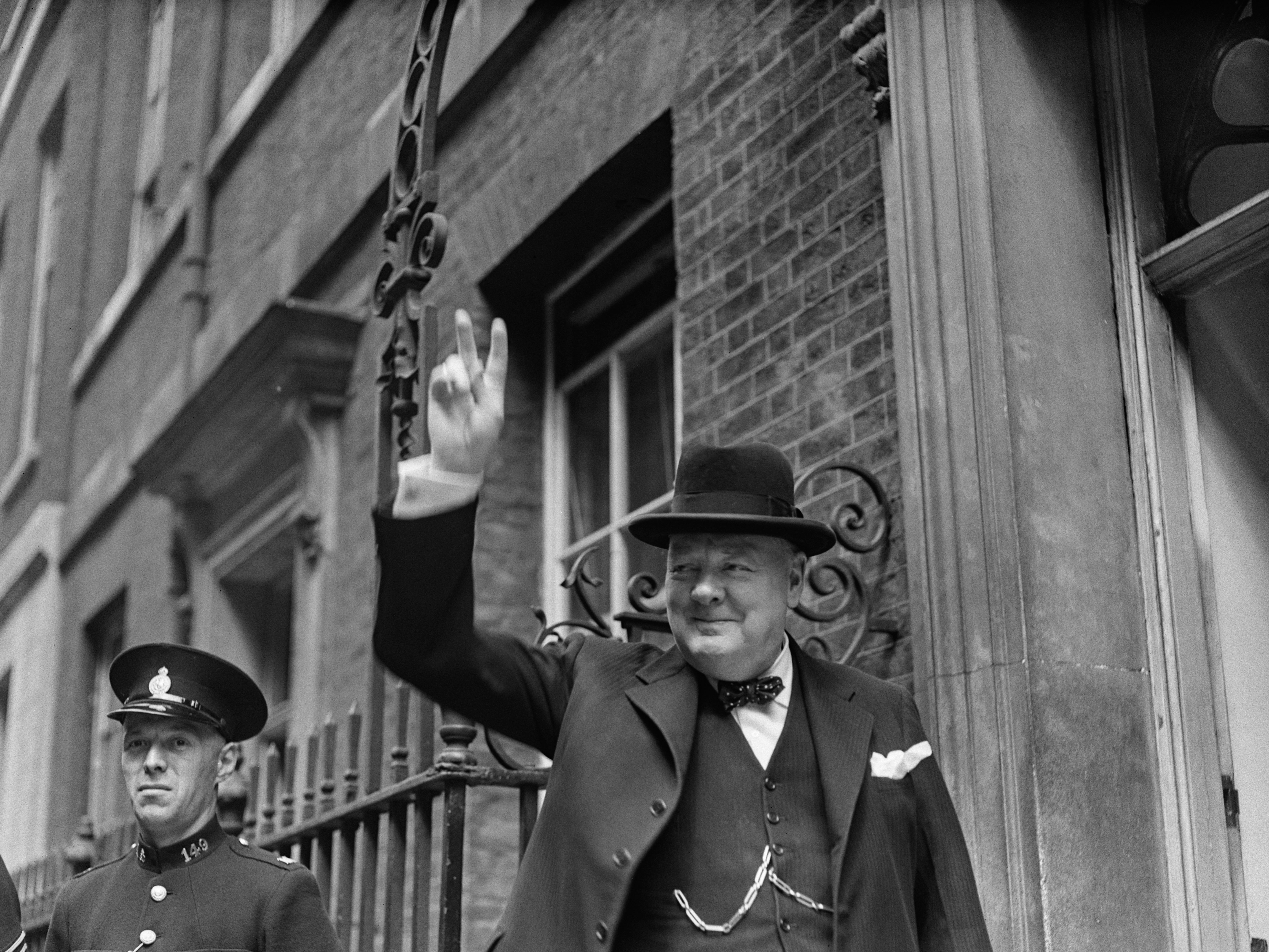 Hat makes the man: Churchill’s Cambridge bowler was a staple of his political wardrobe