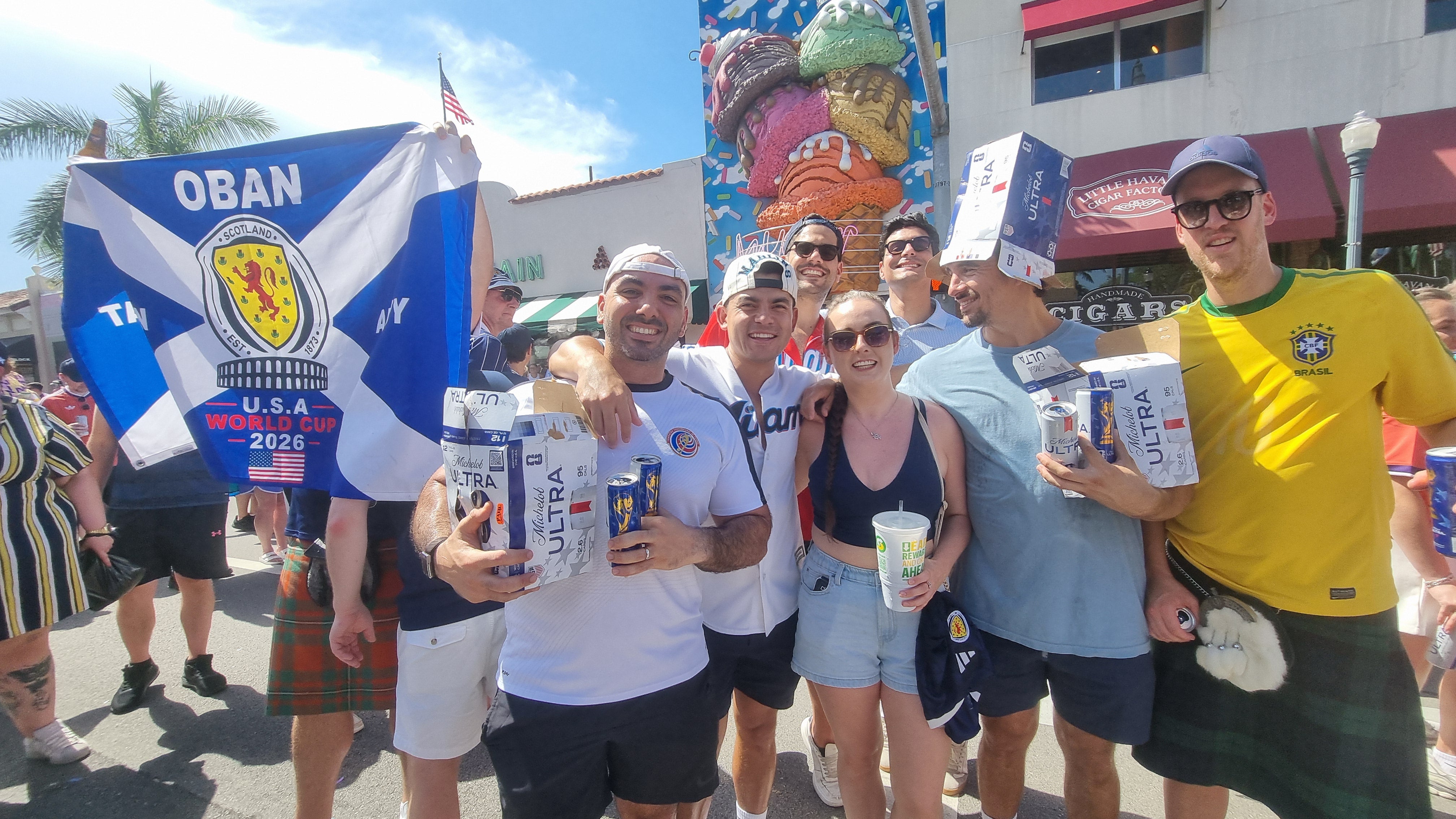 Scotland fans in Miami (Ryan McDougall/PA) (PA Wire)