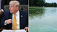 Trump claims vandals slashed Reflecting Pool surface he boasted was knife-proof