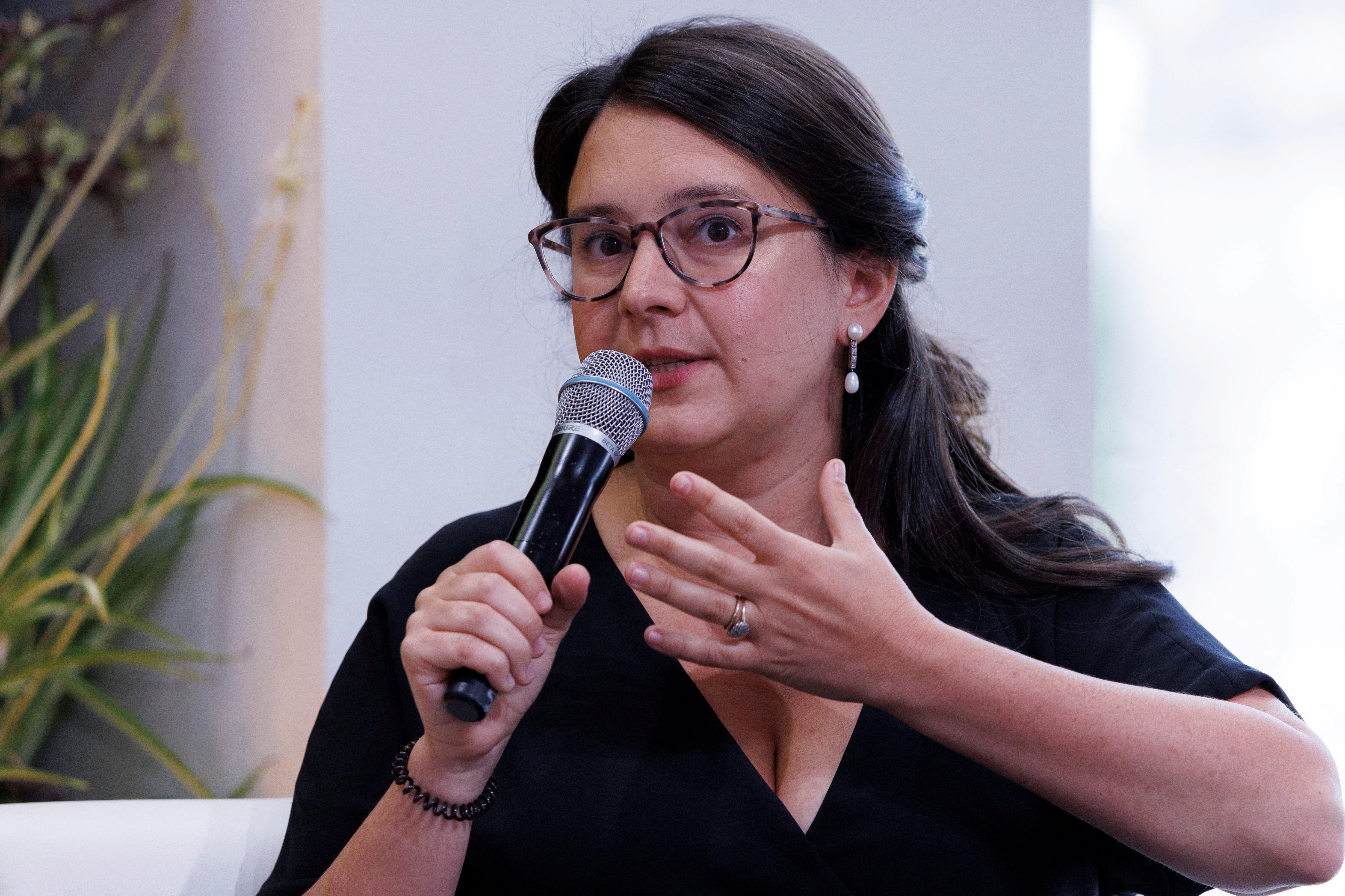Weiss, the founder of the anti-woke outlet The Free Press, was tapped to lead CBS News last October after the networks’ parent company was acquired by billionaire David Ellison (Reuters)