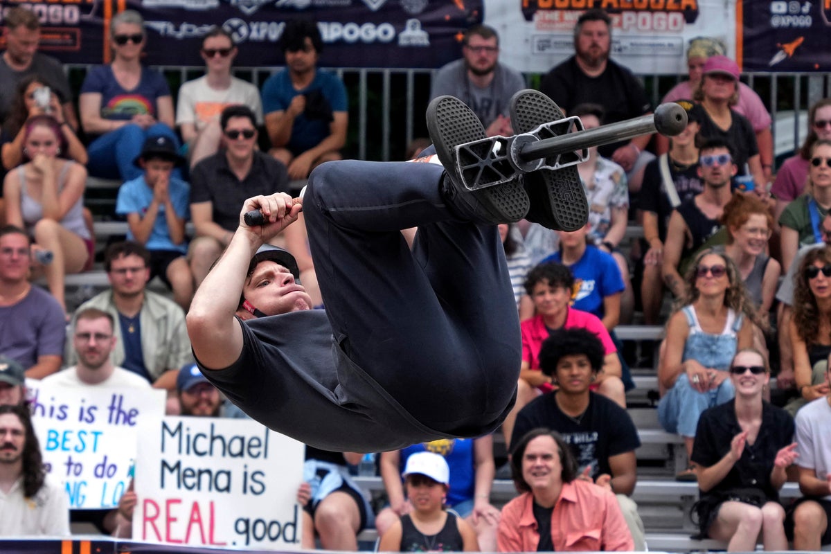 Michael Mena wins world championship in extreme pogo