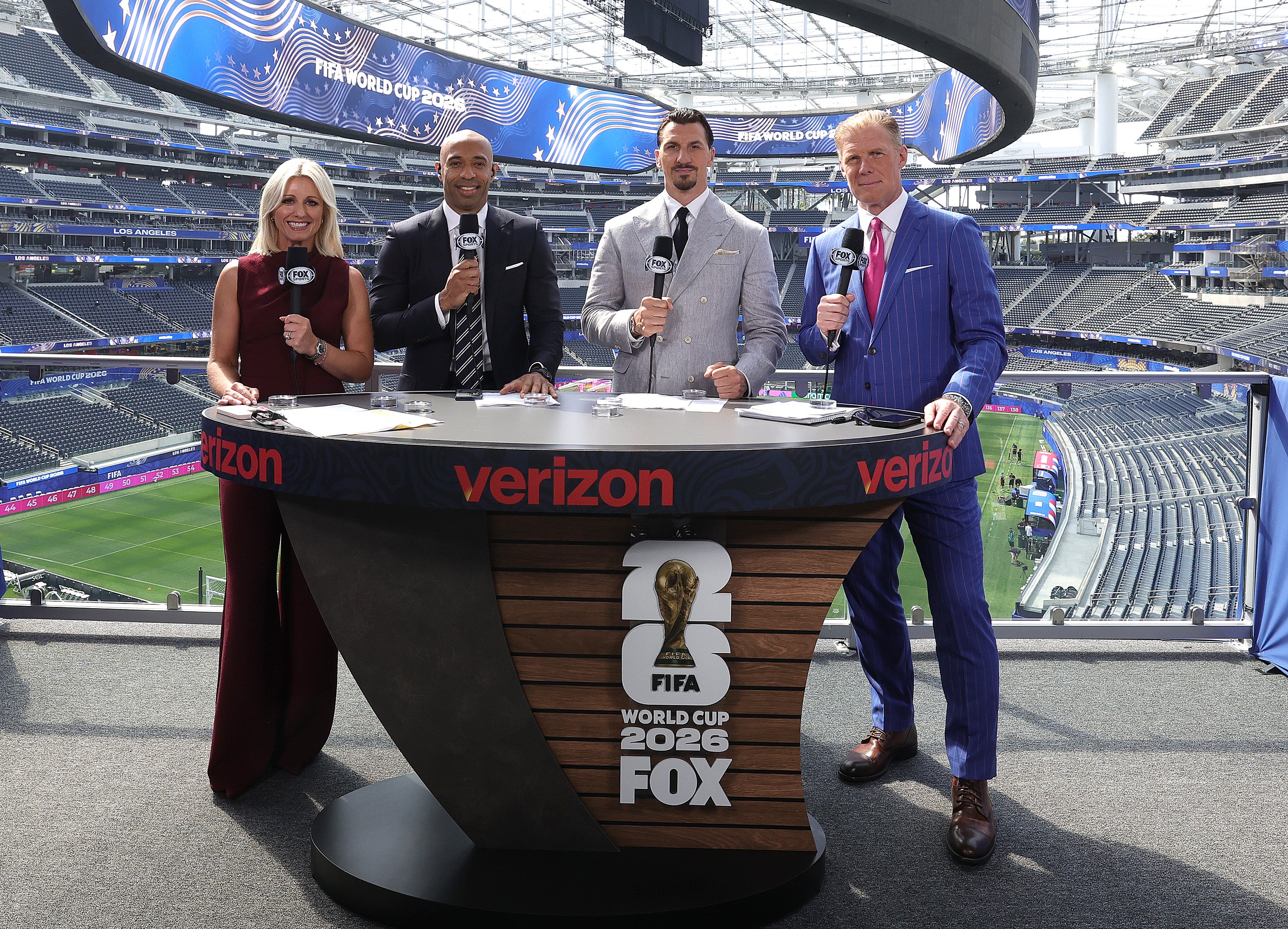 Rebecca Lowe, Thierry Henry, Zlatan Ibrahimović and Alexi Lalas are the face of Fox Sports’ 2026 World Cup coverage