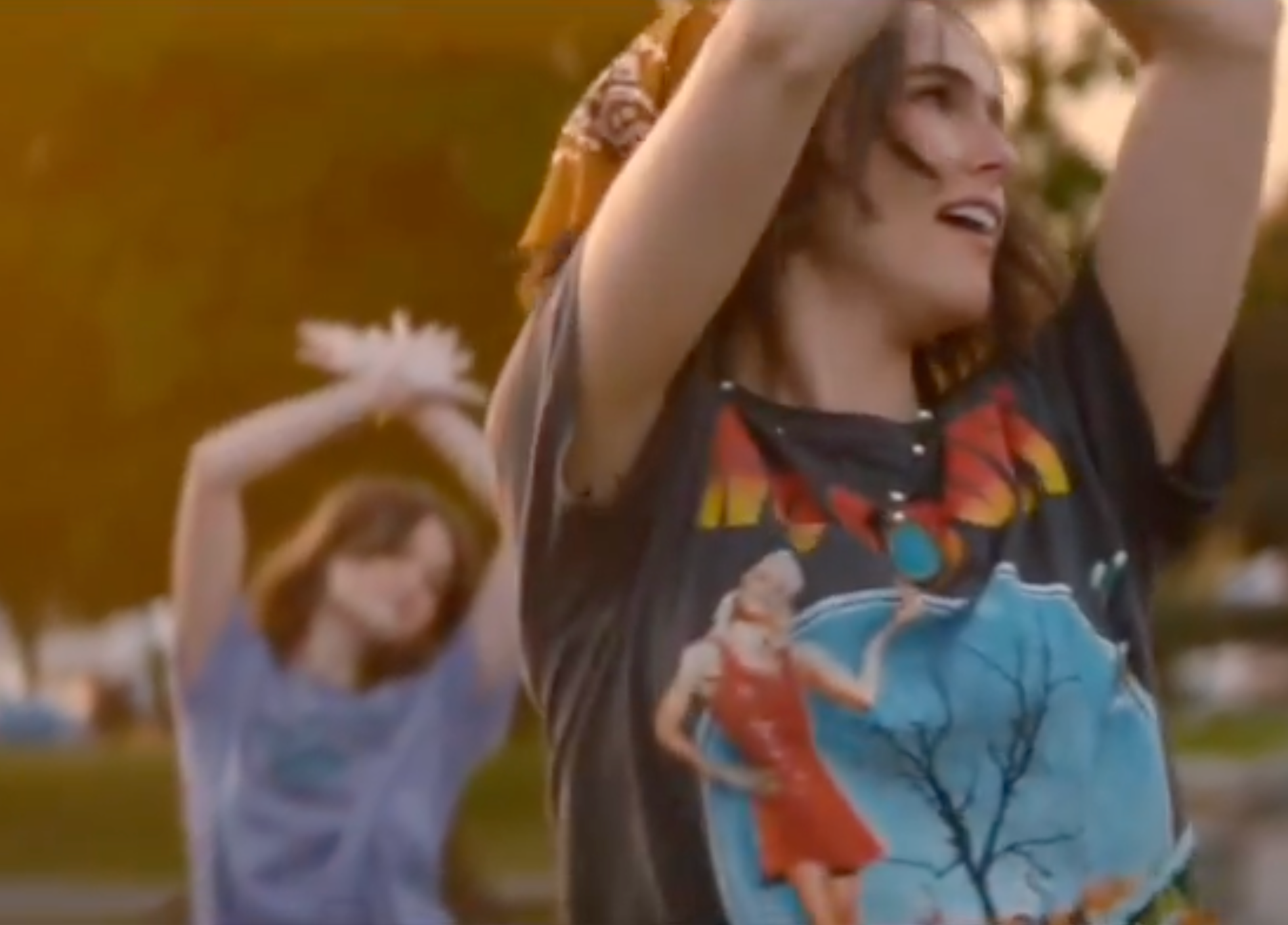 Ciara Bravo (left) made a brief cameo in the final scene of 'Voicemails for Isabelle'