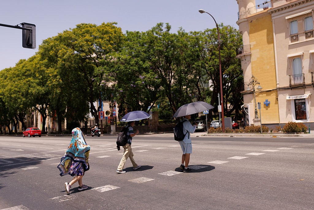 Experts attribute these extreme conditions to a meteorological phenomenon known as a 'heat dome' (Getty Images)