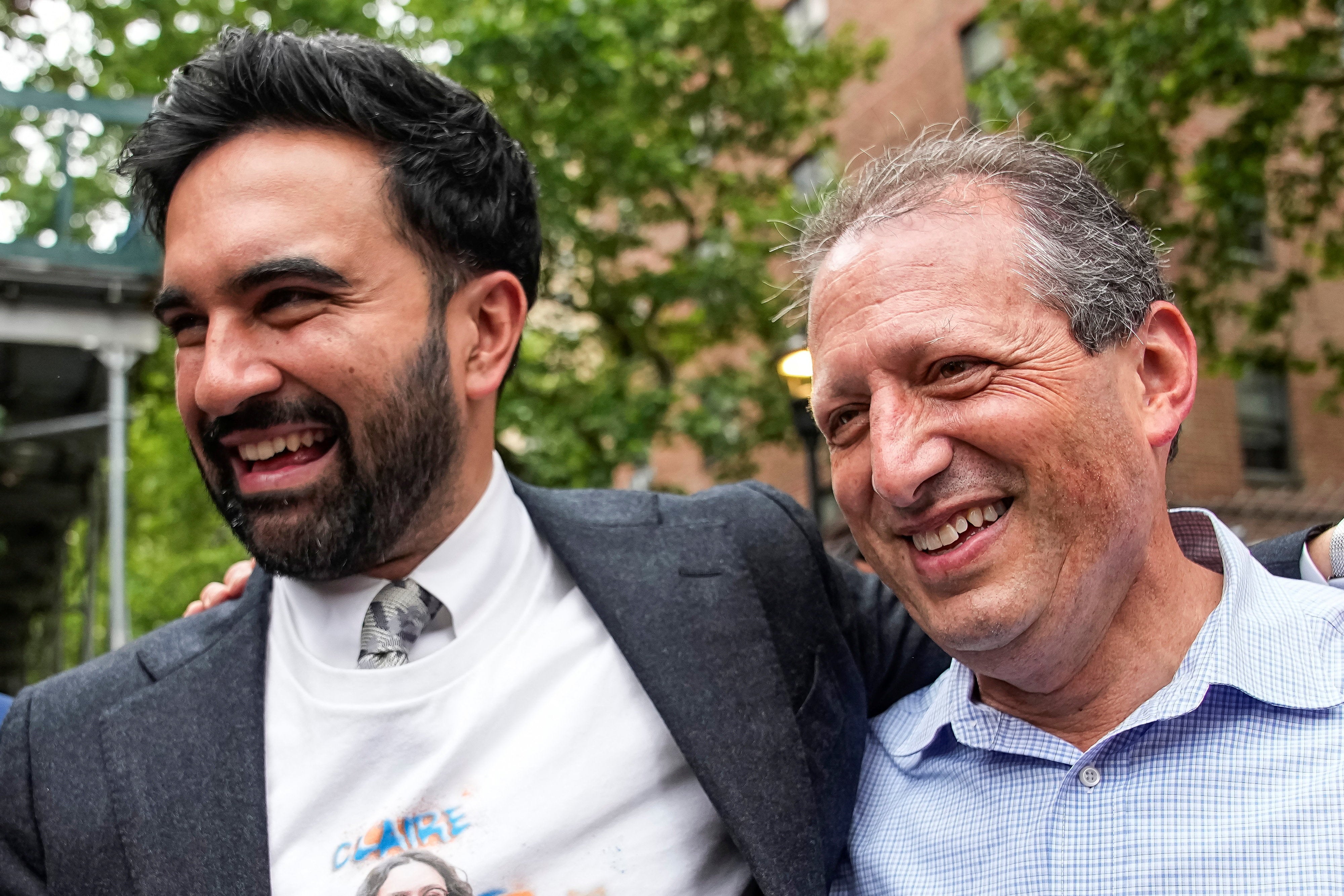 New York City Mayor Zohran Mamdani campaigns with Brad Lander, candidate for New York’s 10th Congressional District during primary elections in New York City