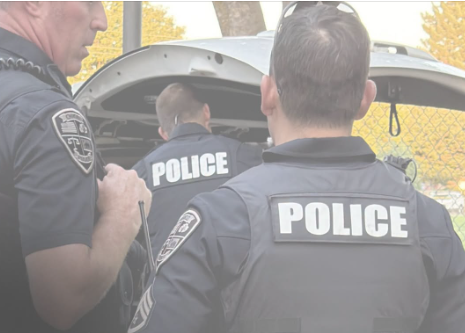 Officers with the Chico Police Department shown at Monday's horrifying scene