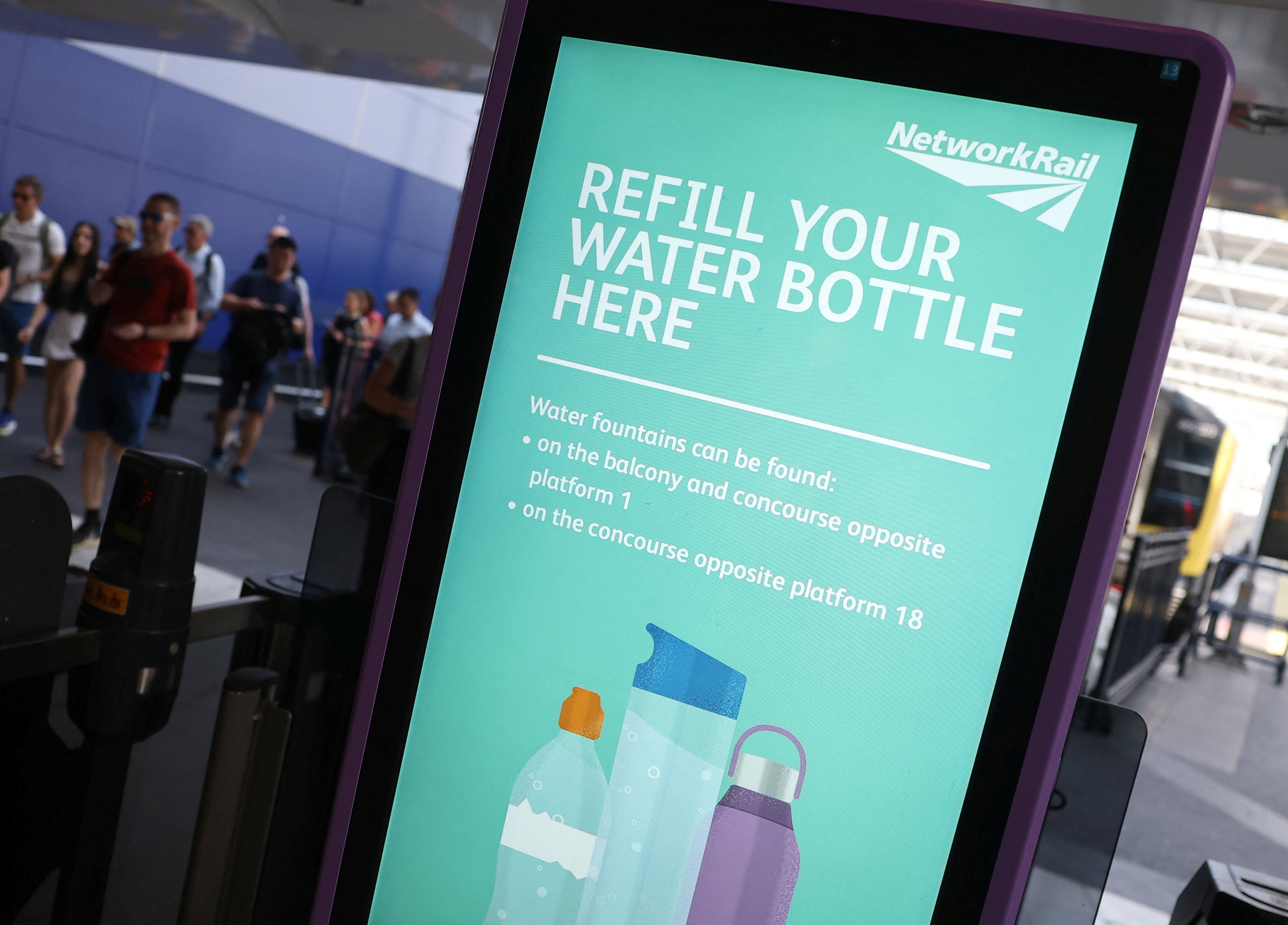 Rail companies are urging passengers to stay hydrated