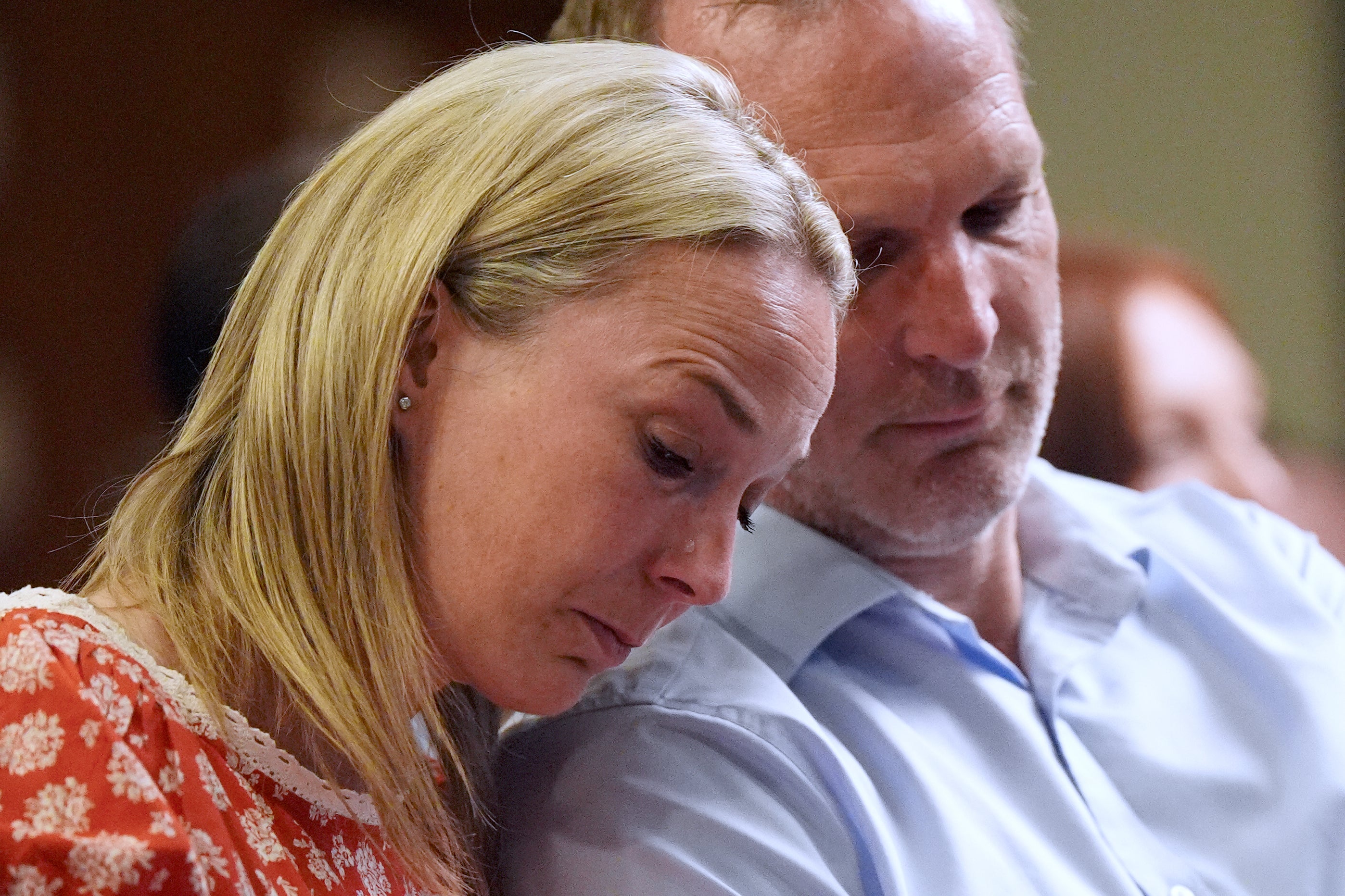 Dr Sarah and Dr Jack Hawkins whose baby Harriet died in 2016 due to a mirad of failures by NUH (PA)