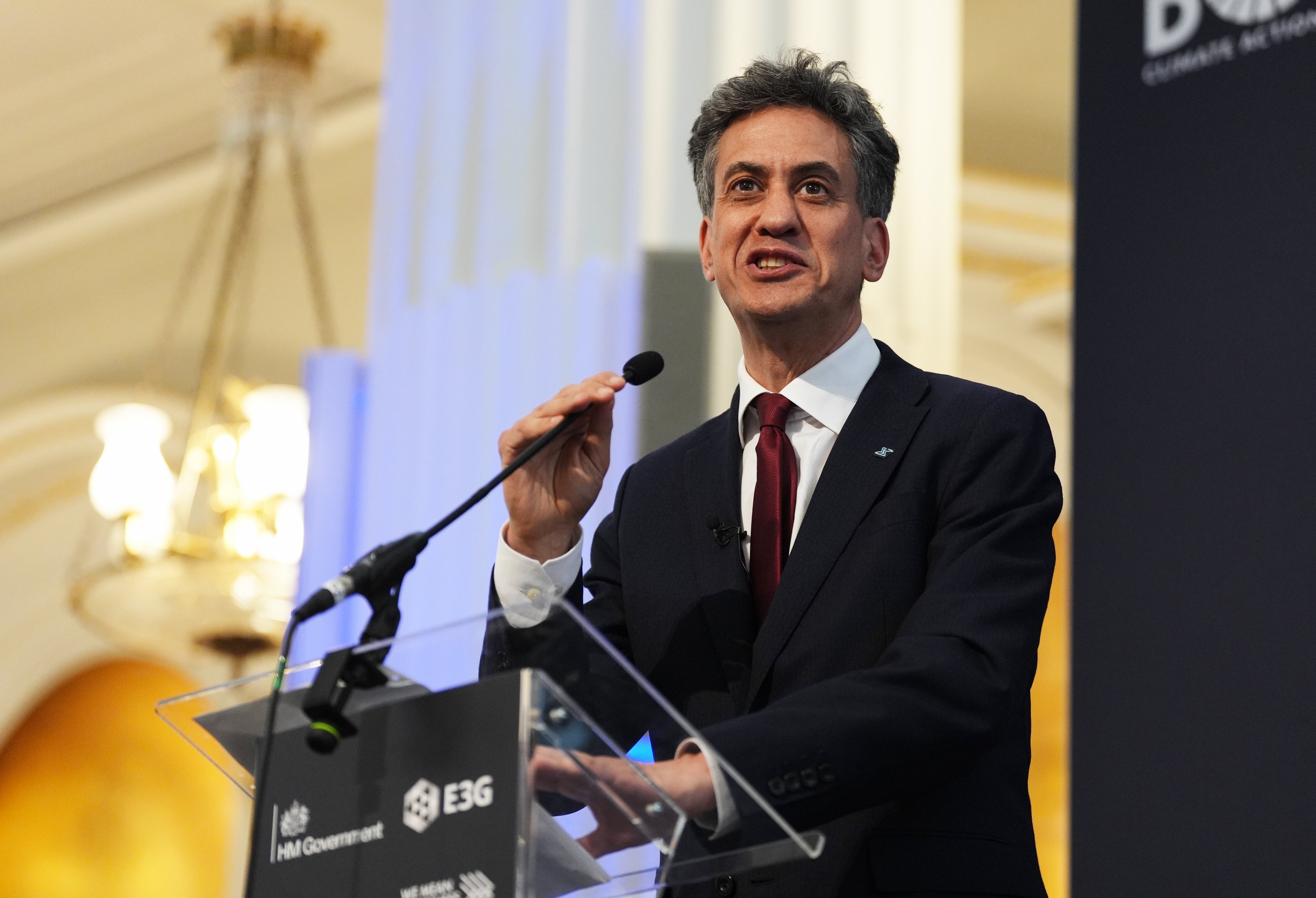 Energy Secretary Ed Miliband speaks at London Climate Action Week this week