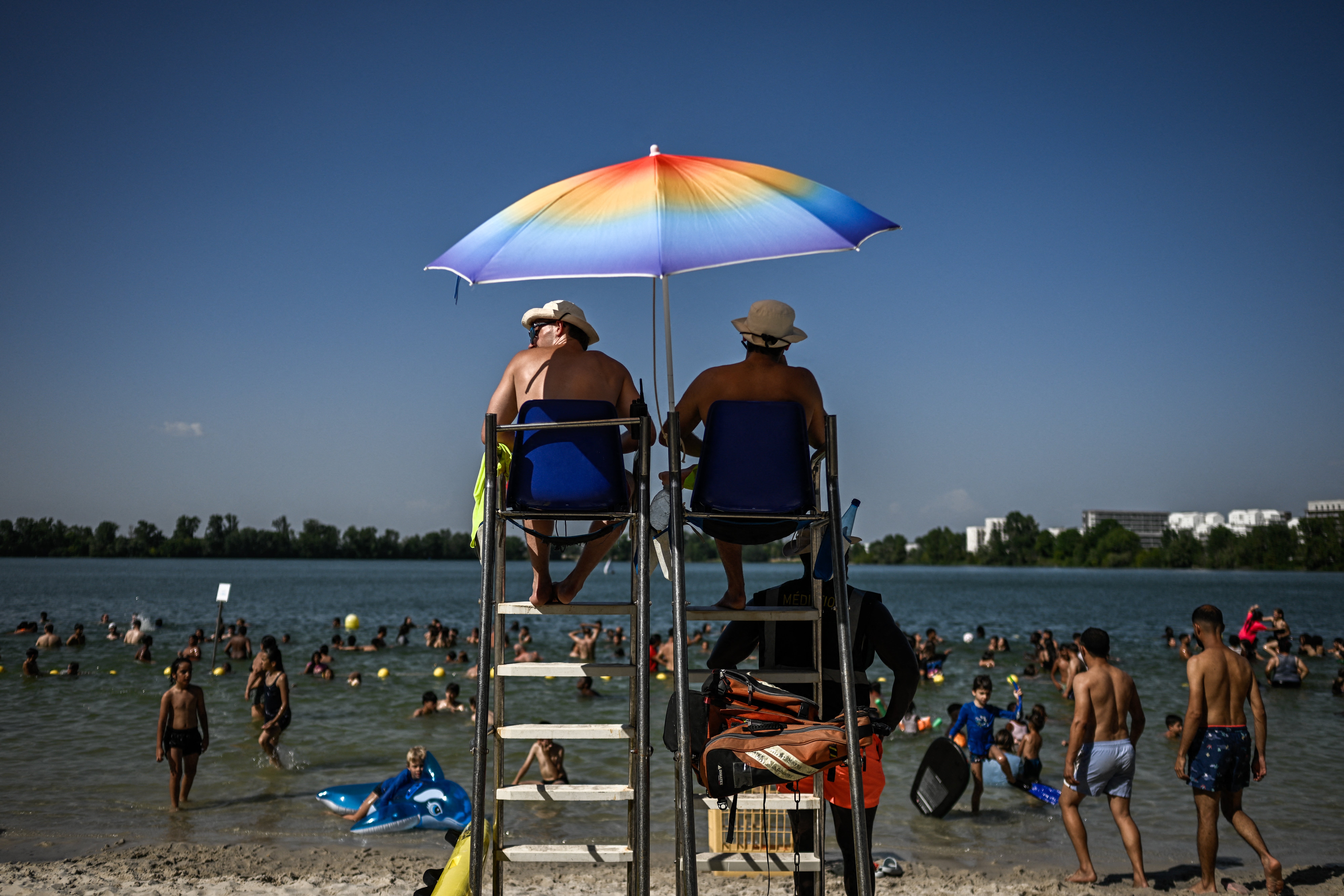 At least 48 people have died in France, including 40 who drowned (AFP/Getty)