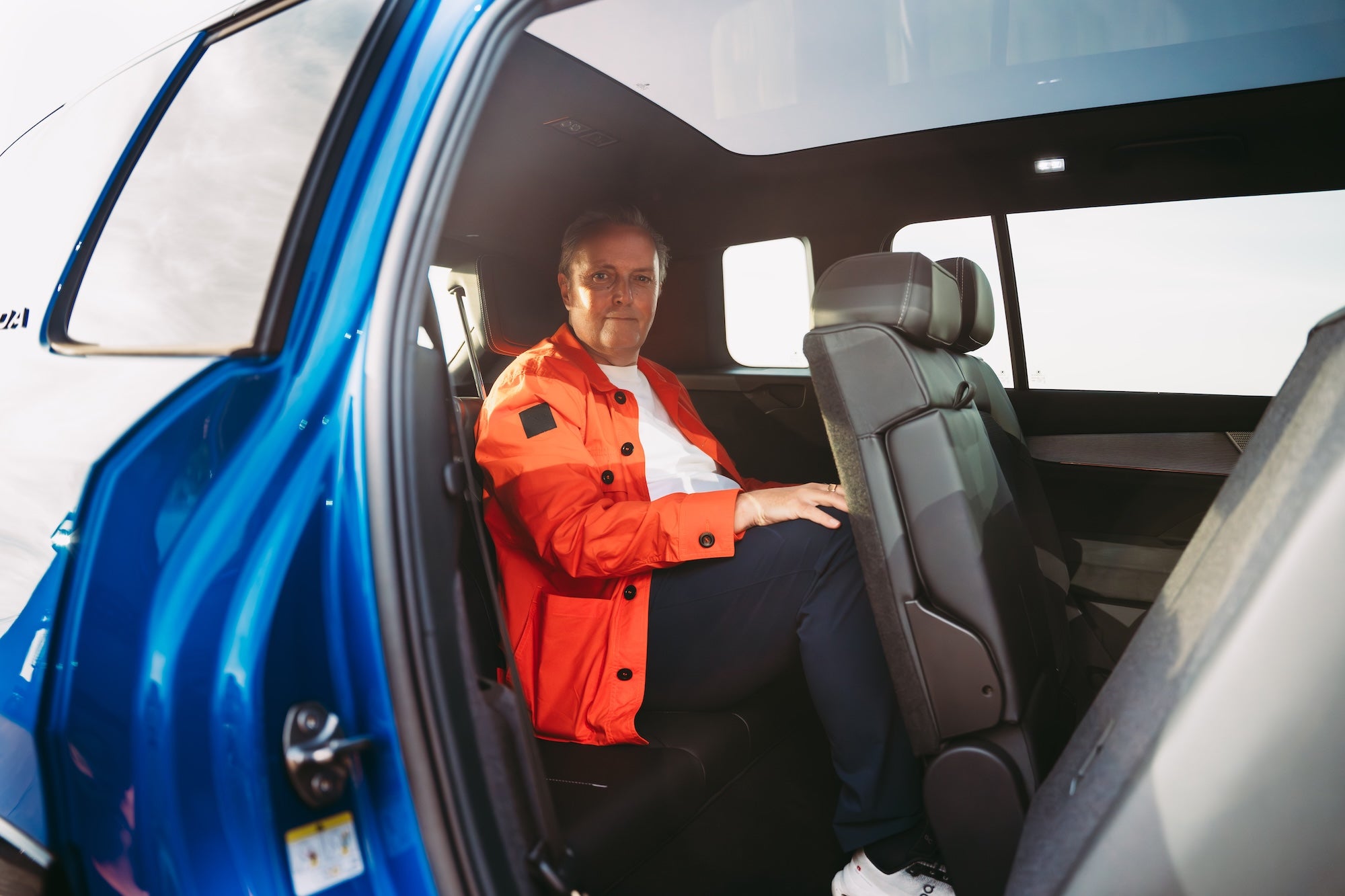 Even the third row in the Škoda Peaq gets room for adults - just
