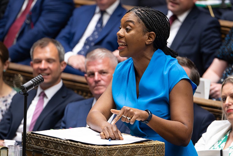 The leader of the opposition launched a scathing attack on Ms Phillipson in the chamber on Wednesday (House of Commons)